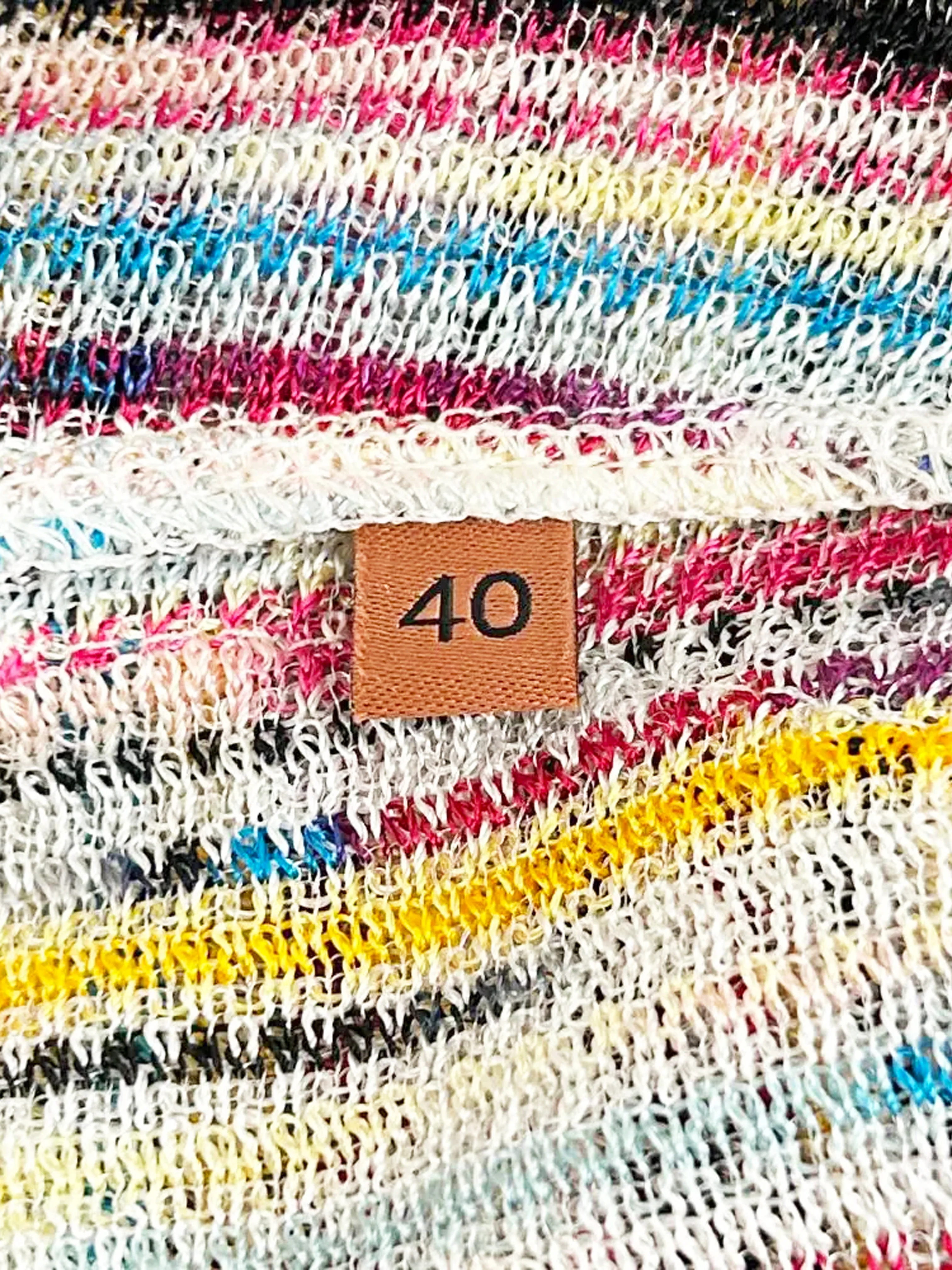 Missoni 2022 Multicolor Flounce Knit Stripe Mini Dress - Image 5