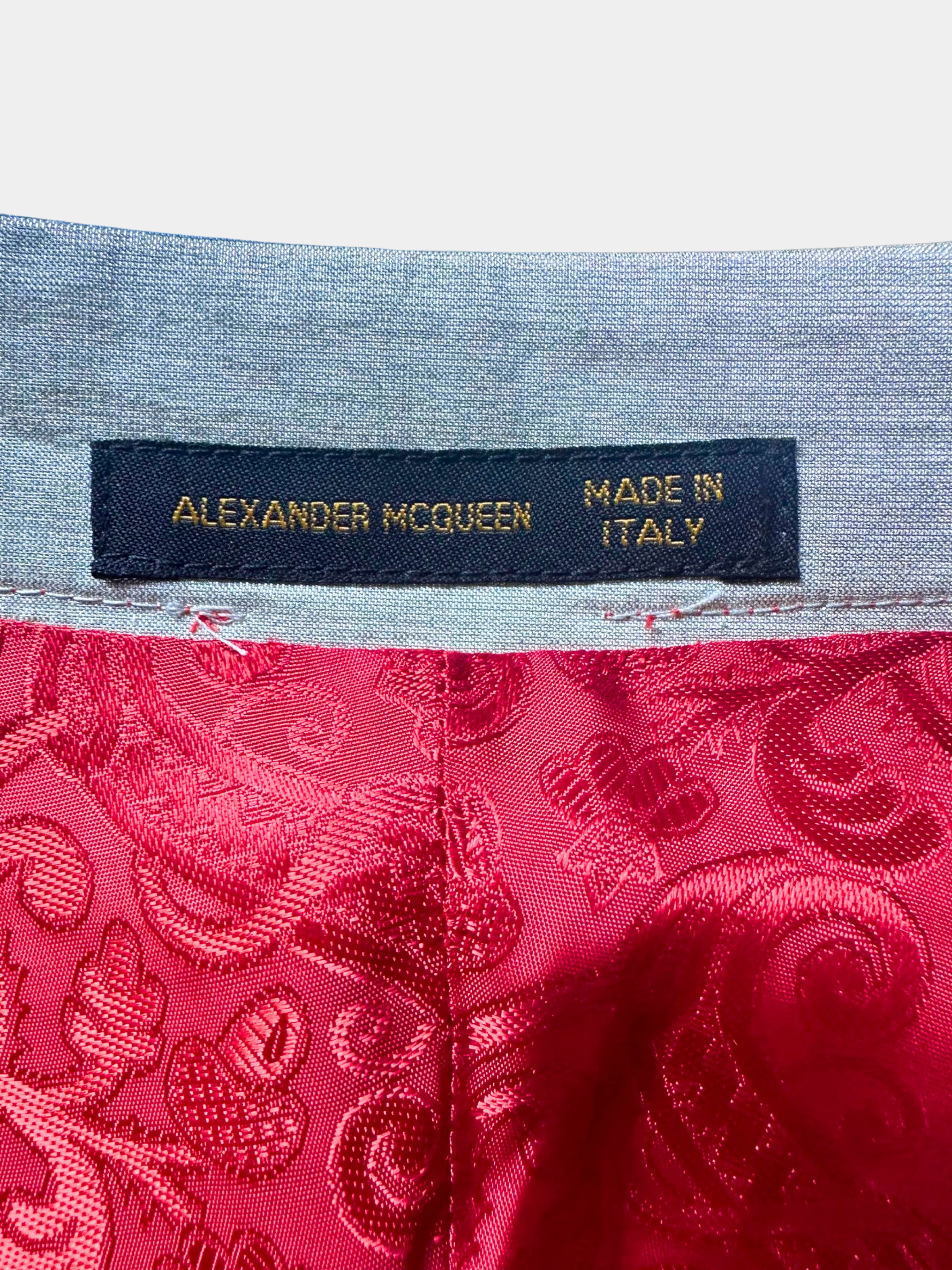 Alexander McQueen SS 2000 “Eye” Collection Silk Red Cropped Kimono Bolero - Image 4