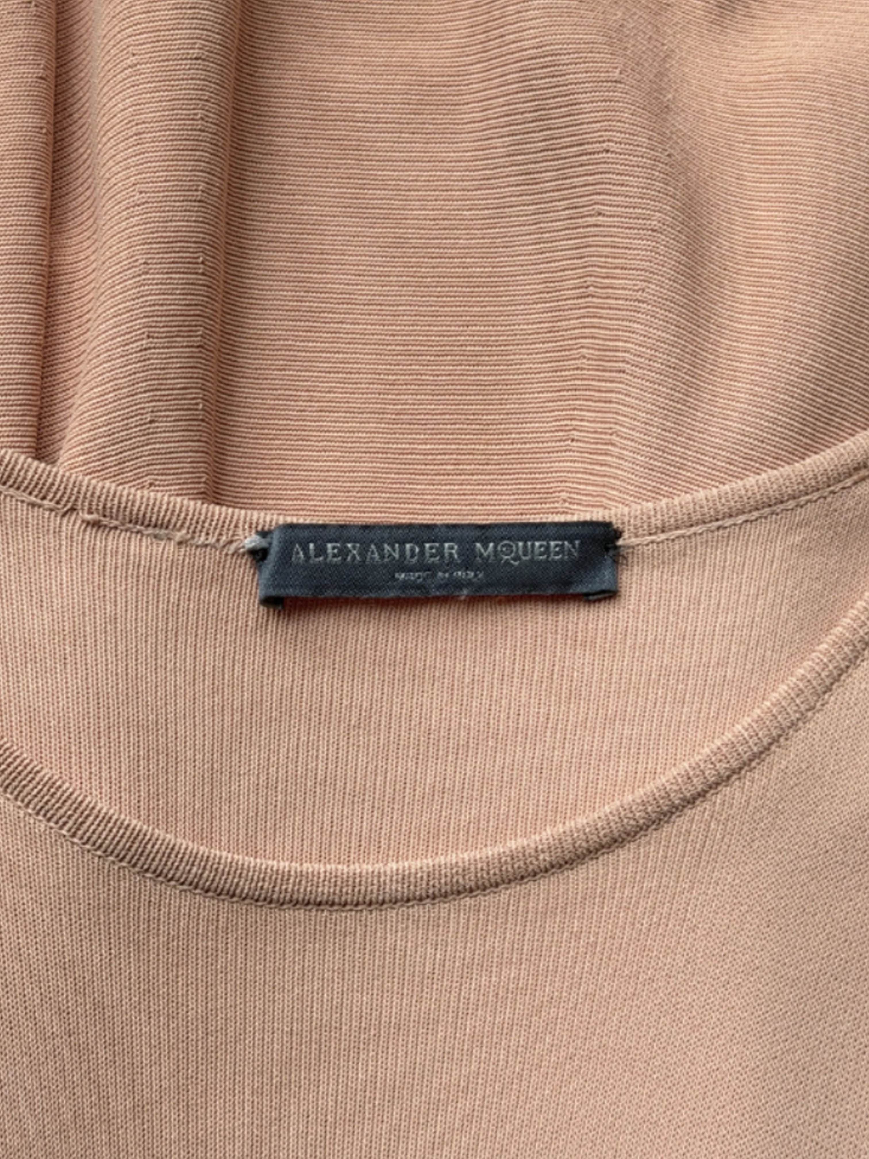 Alexander McQueen SS 2003 Powder Pink Knit Dress - Image 3