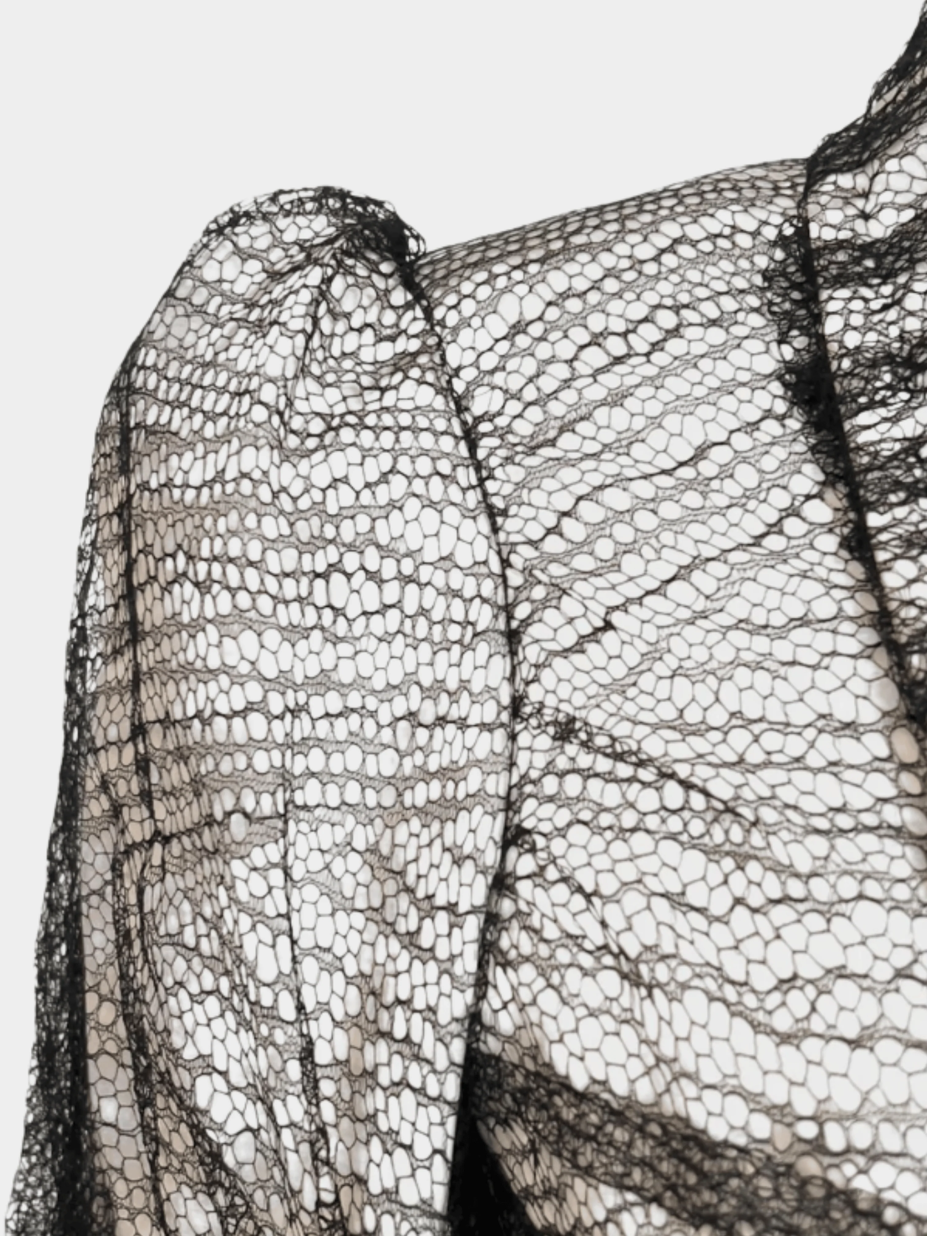 Alexander McQueen SS 2007 "Sarabande" Black Lace Jacket - Image 3