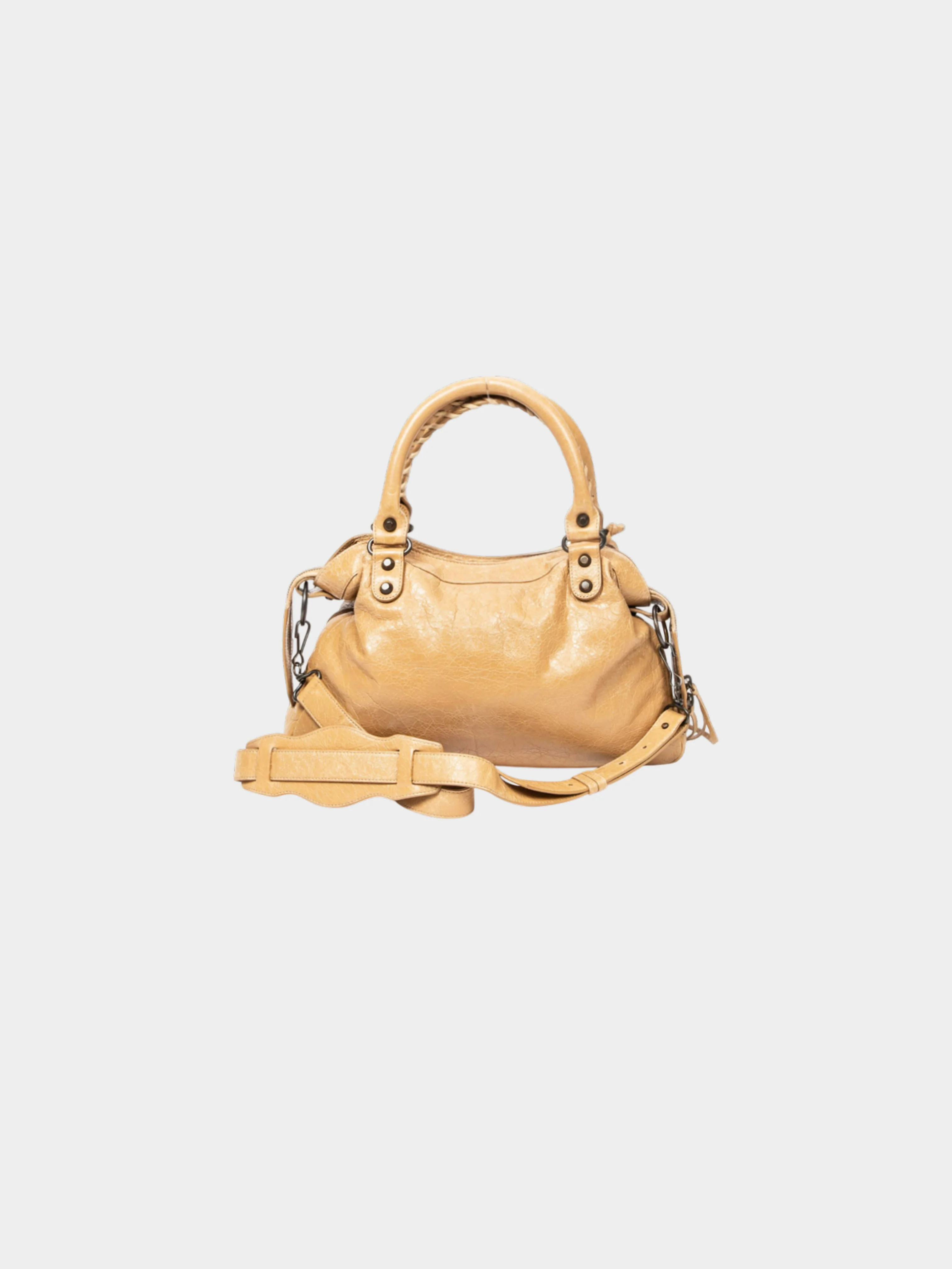 Balenciaga 2000s Beige Calfskin Leather Classic City Bag - Image 2