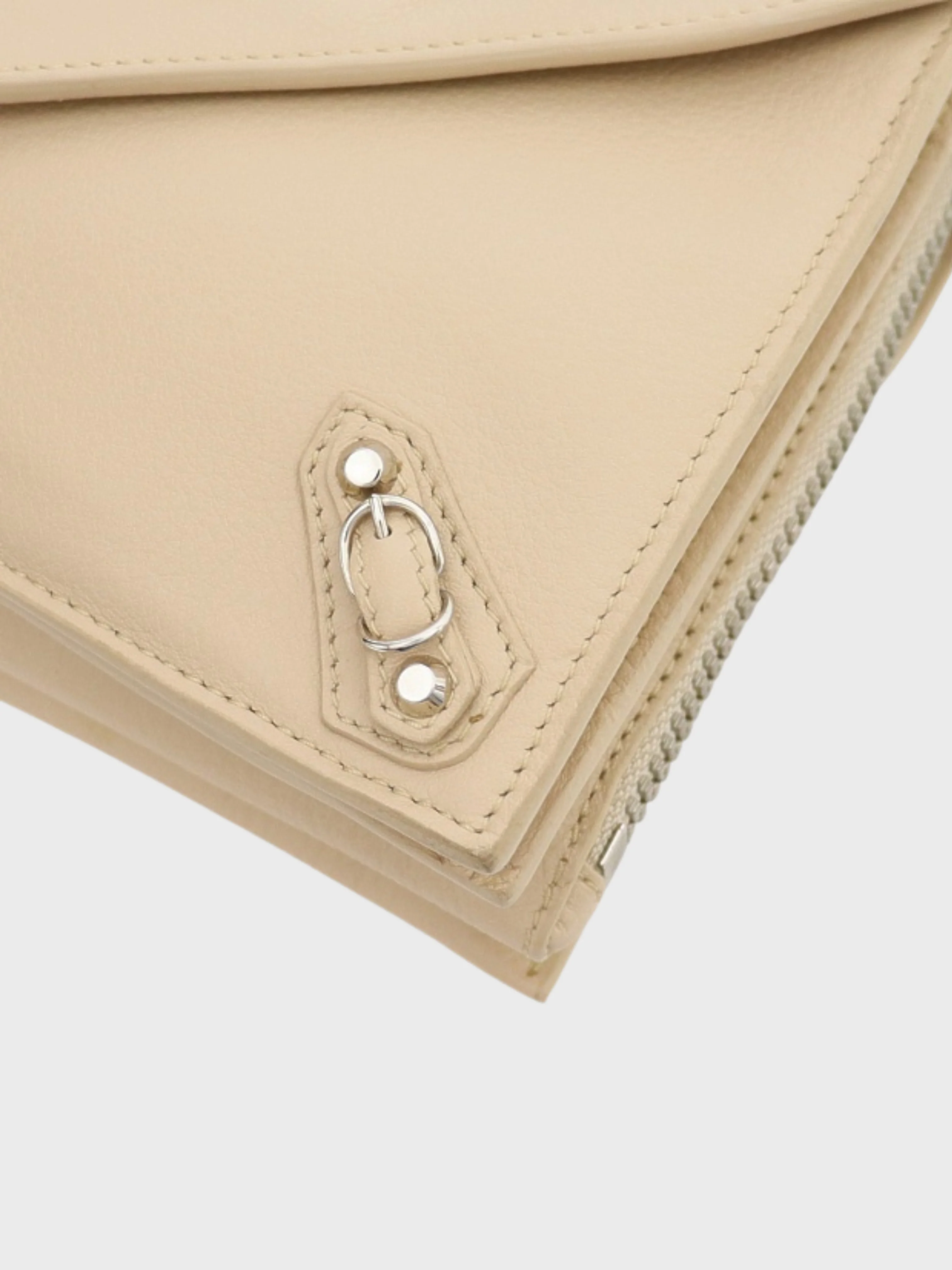 Balenciaga SS 2013 Beige Leather Paper Triple Shoulder Bag - Image 5