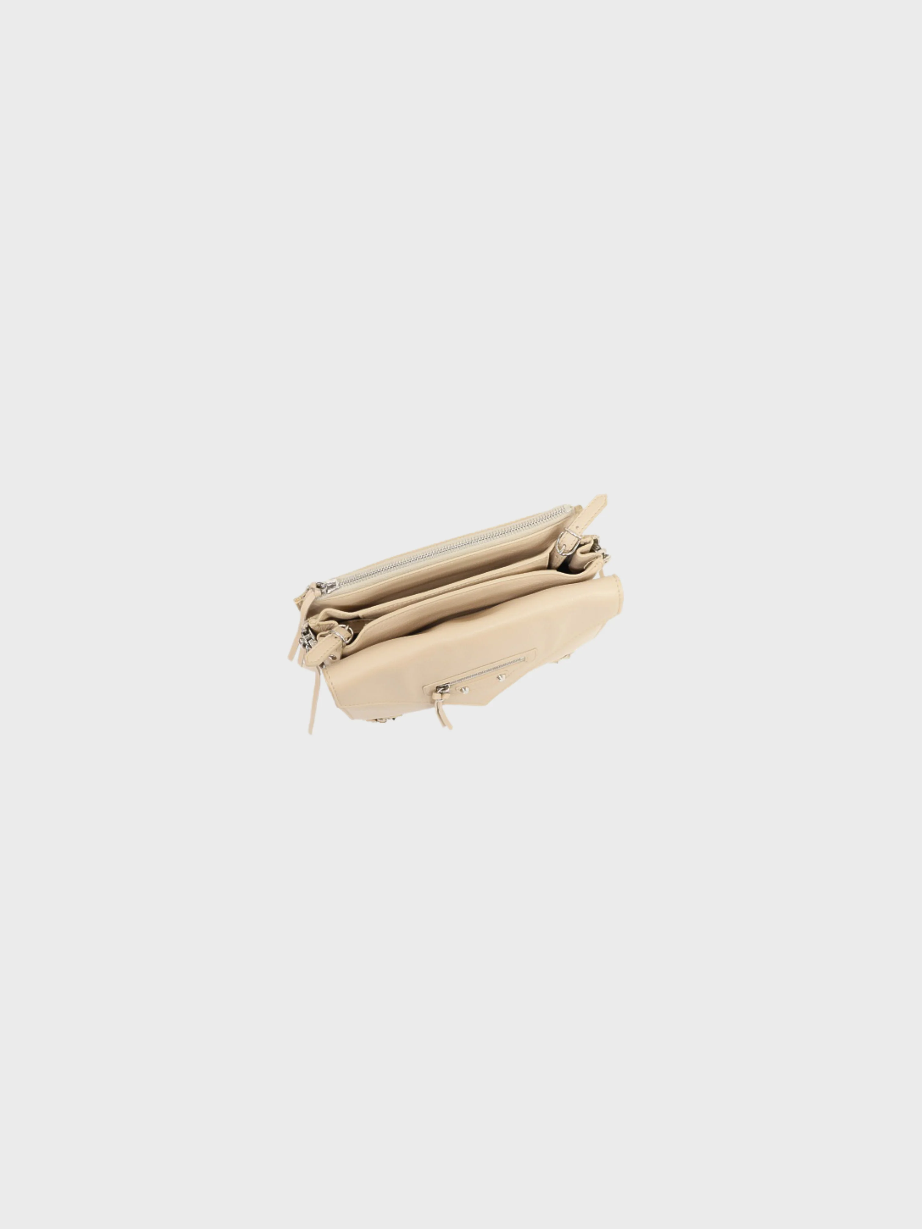 Balenciaga SS 2013 Beige Leather Paper Triple Shoulder Bag - Image 6