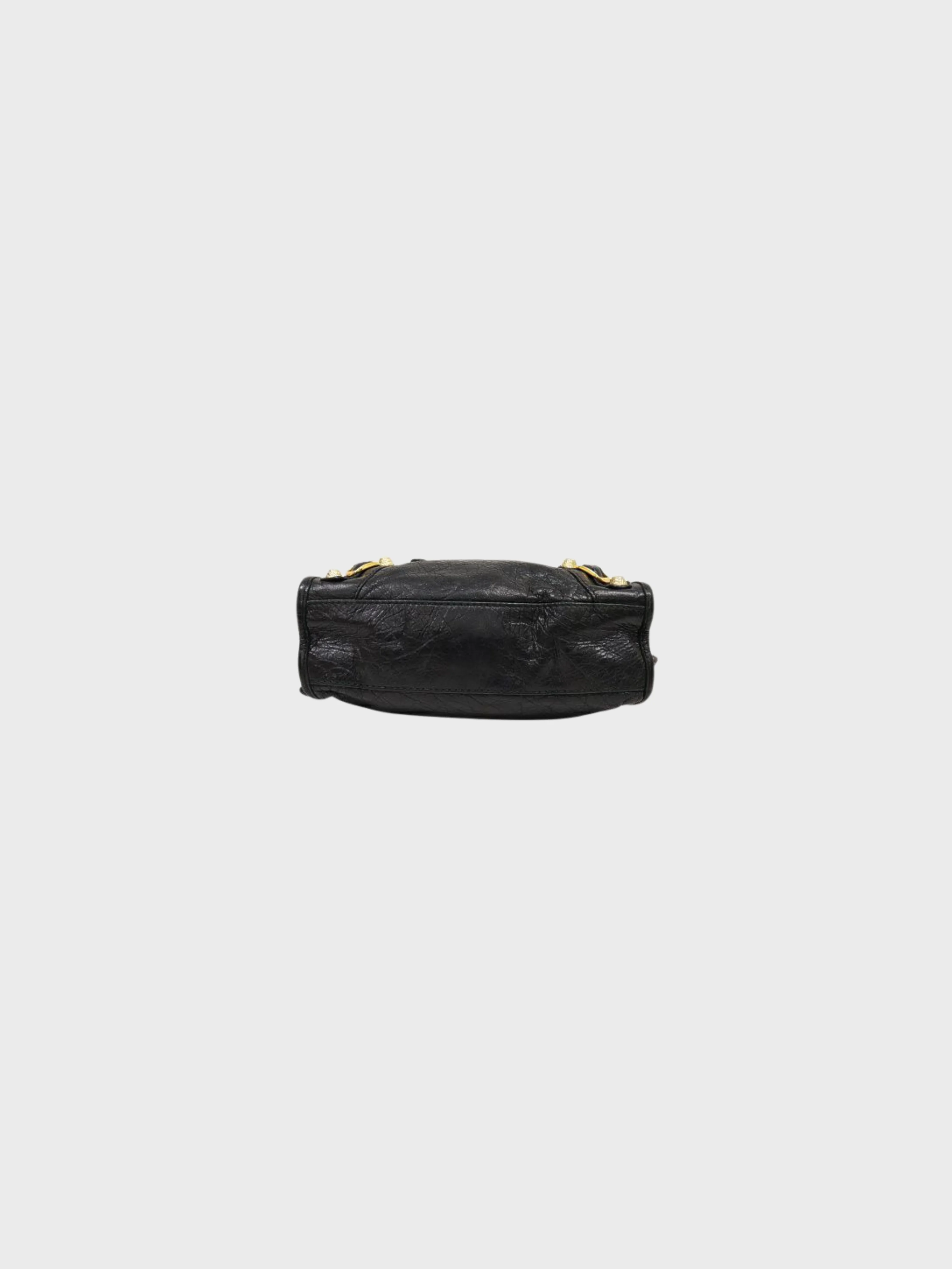 Balenciaga 2000s Black Leather Giant Mini City Bag - Image 5