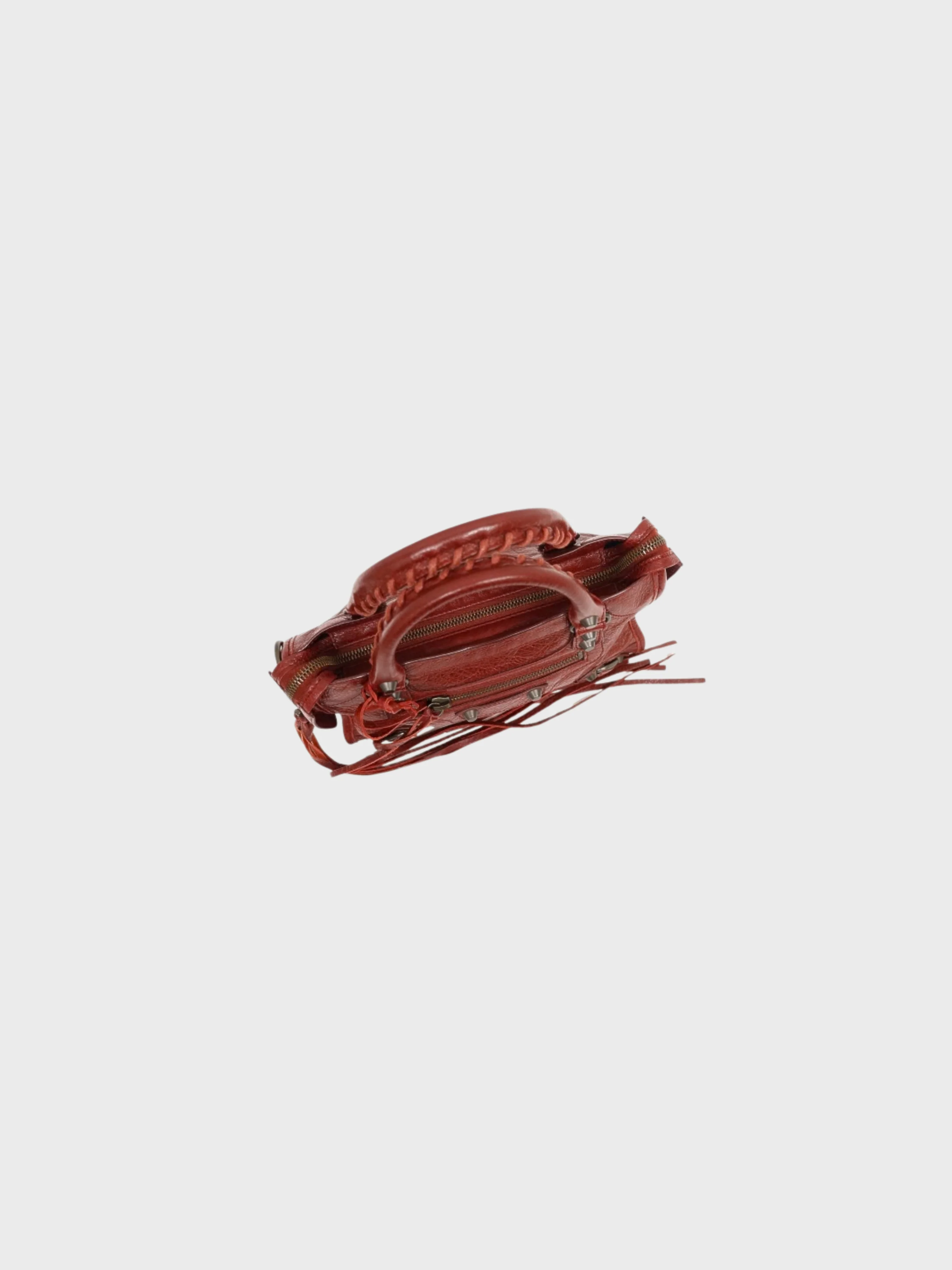 Balenciaga 2000s Red Leather Classic Mini City Bag - Image 6