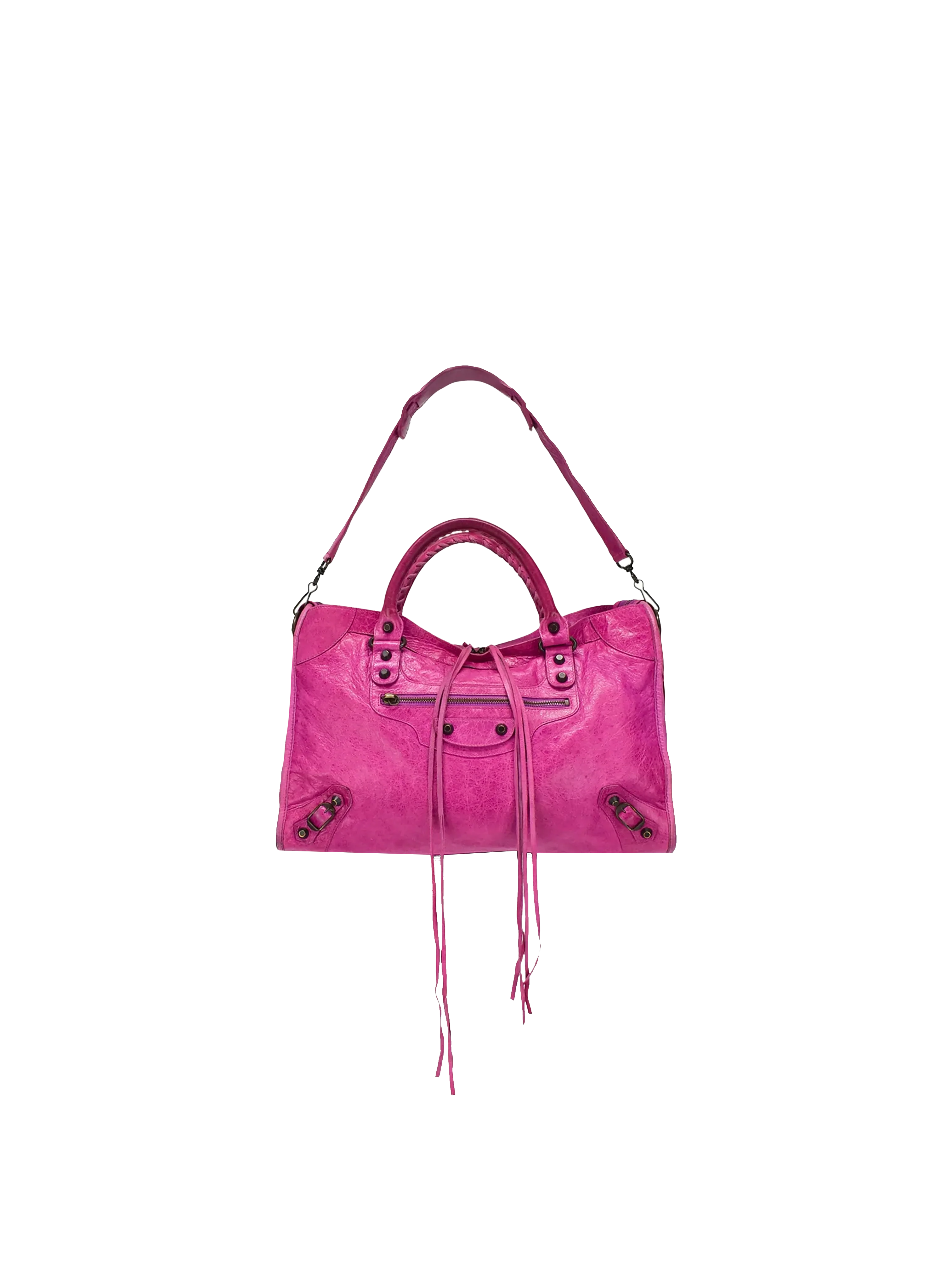 Balenciaga 2010's Fuschia Medium City Bag - Image 3