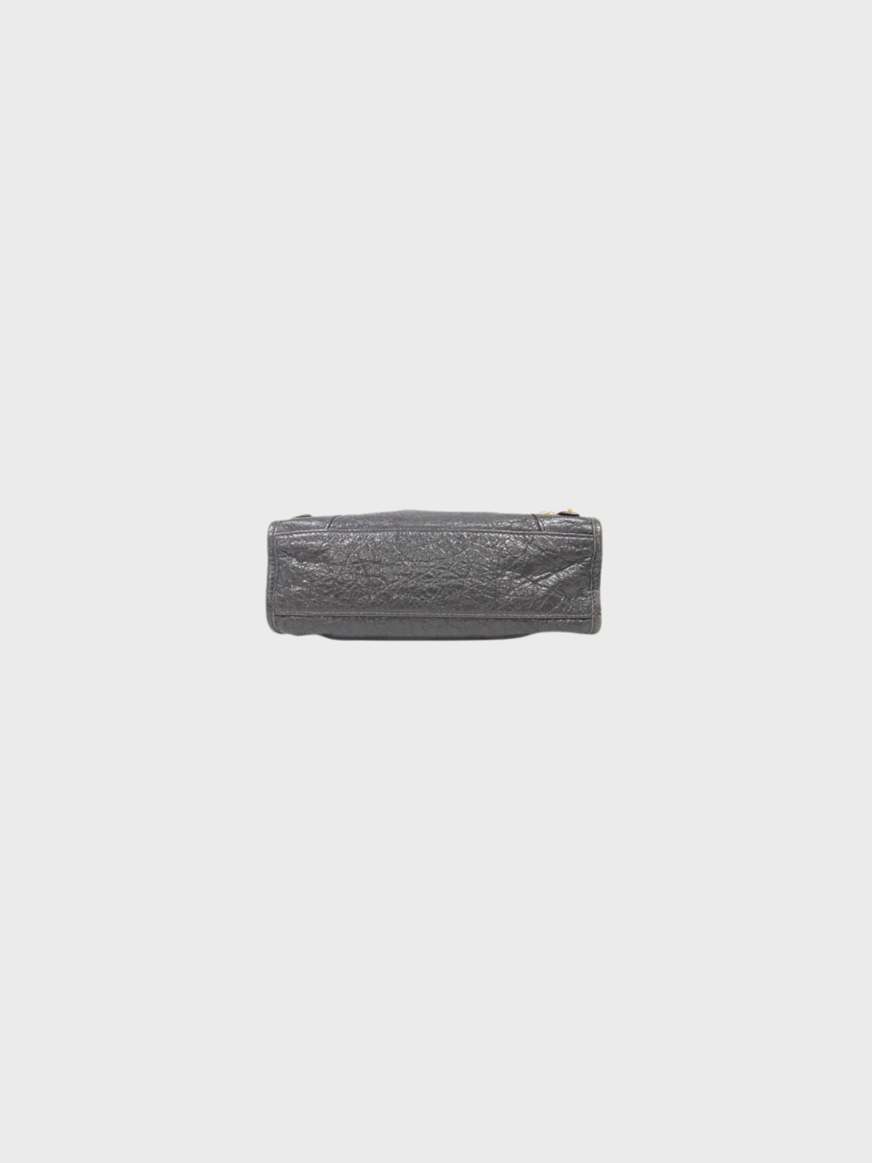 Balenciaga 2013 Gray Leather Classic Mini City Bag - Image 3
