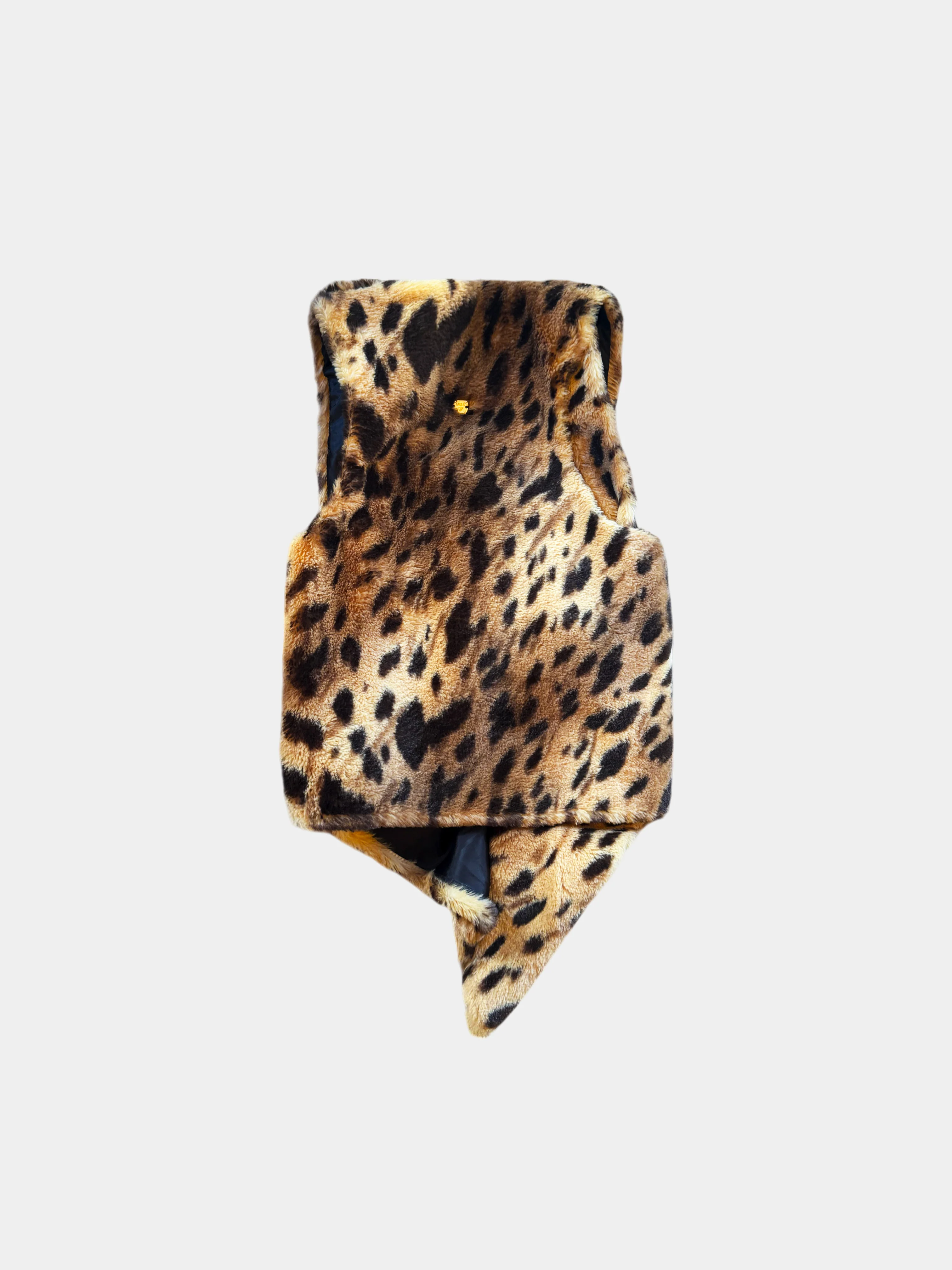 Blumarine 2000s Cheetah Faux Fur Vest - Image 2