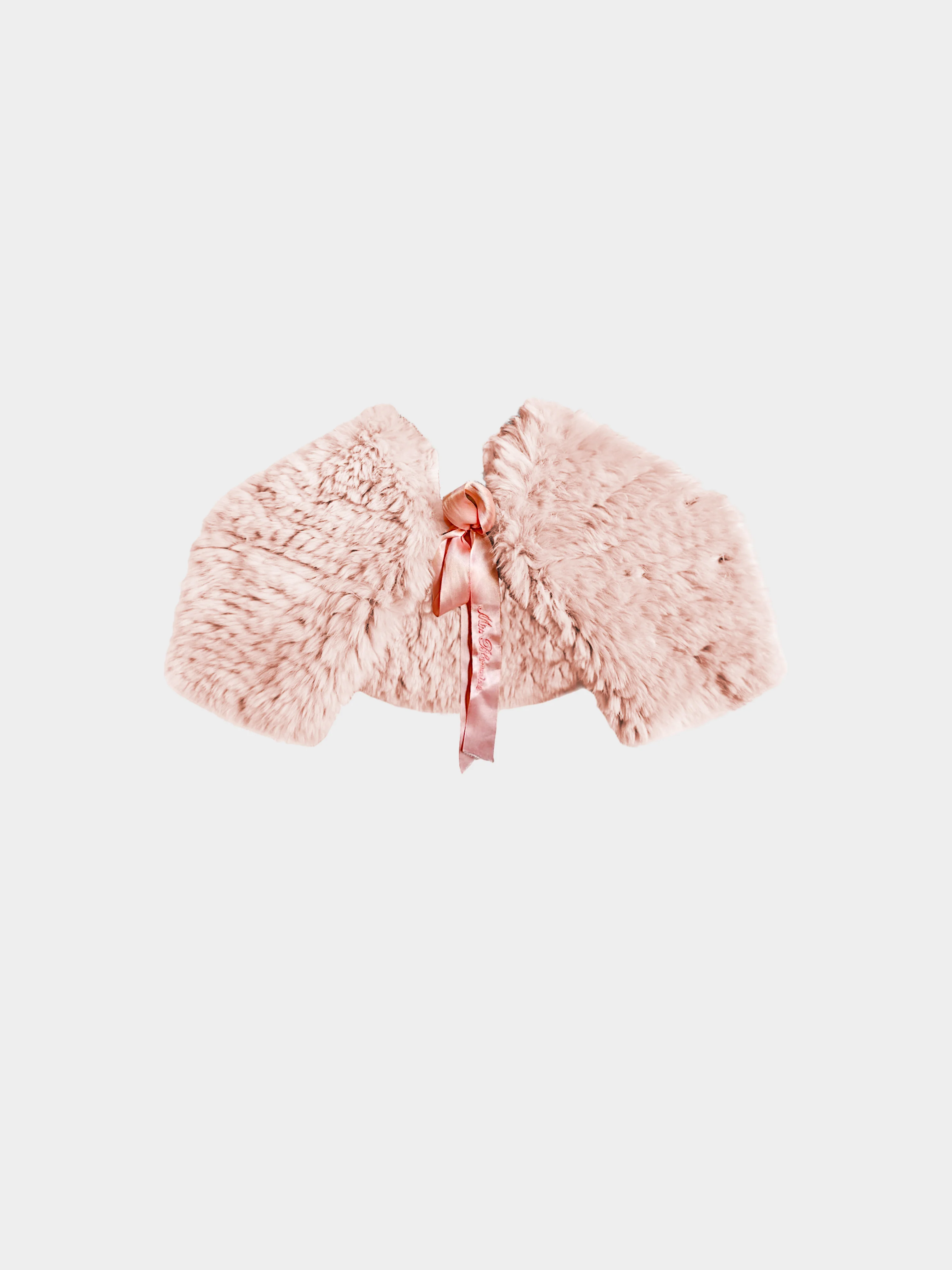 Blumarine 2000s Light Pink Faux Fur Stole