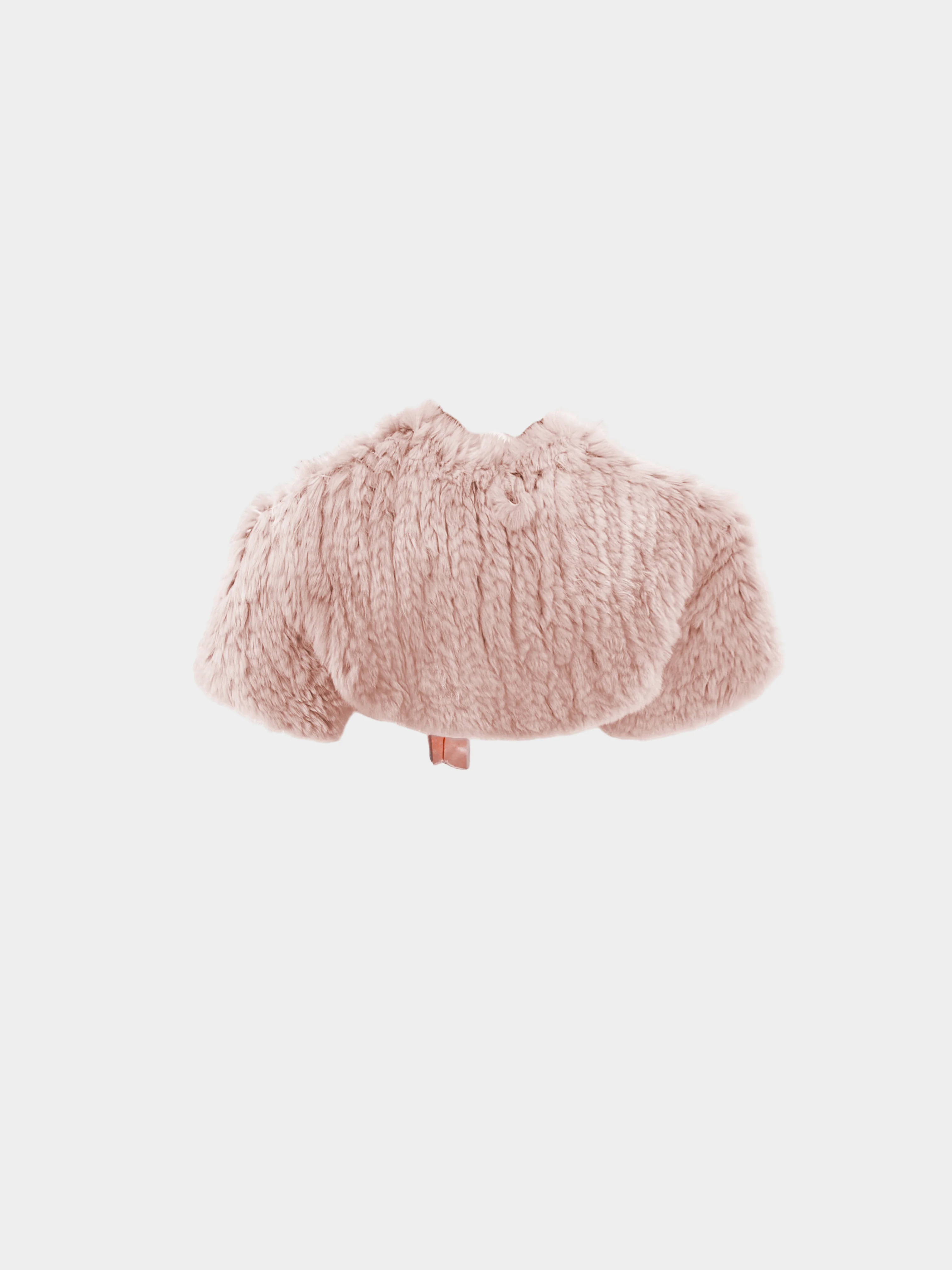 Blumarine 2000s Light Pink Faux Fur Stole - Image 2