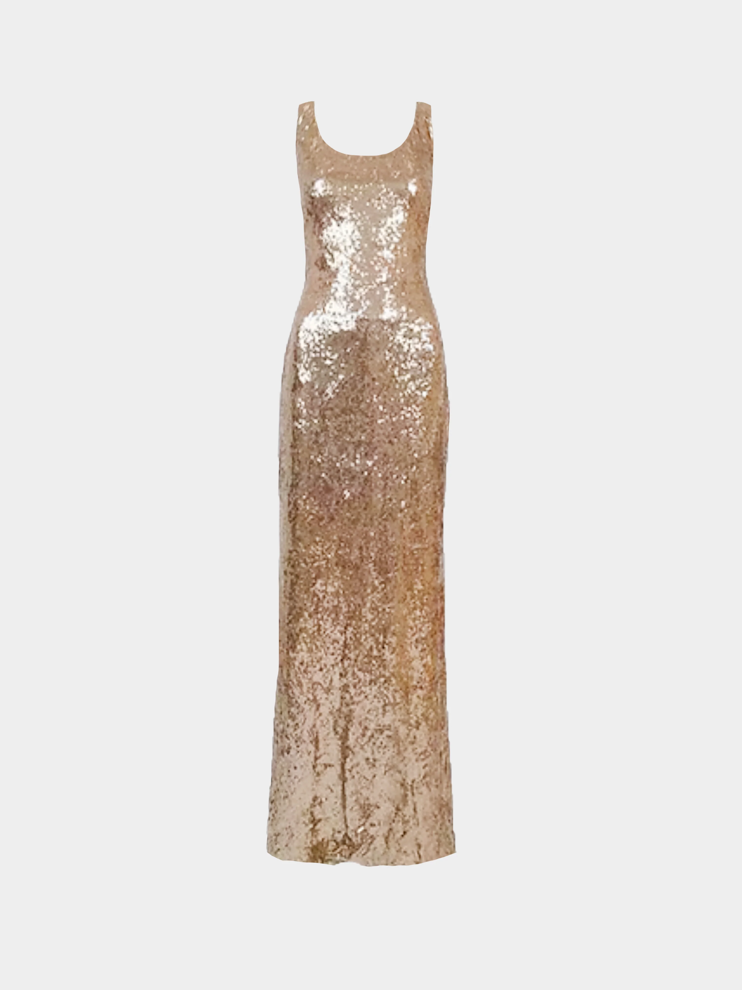 Blumarine Blugirl 2000s Gold Sequin Dress