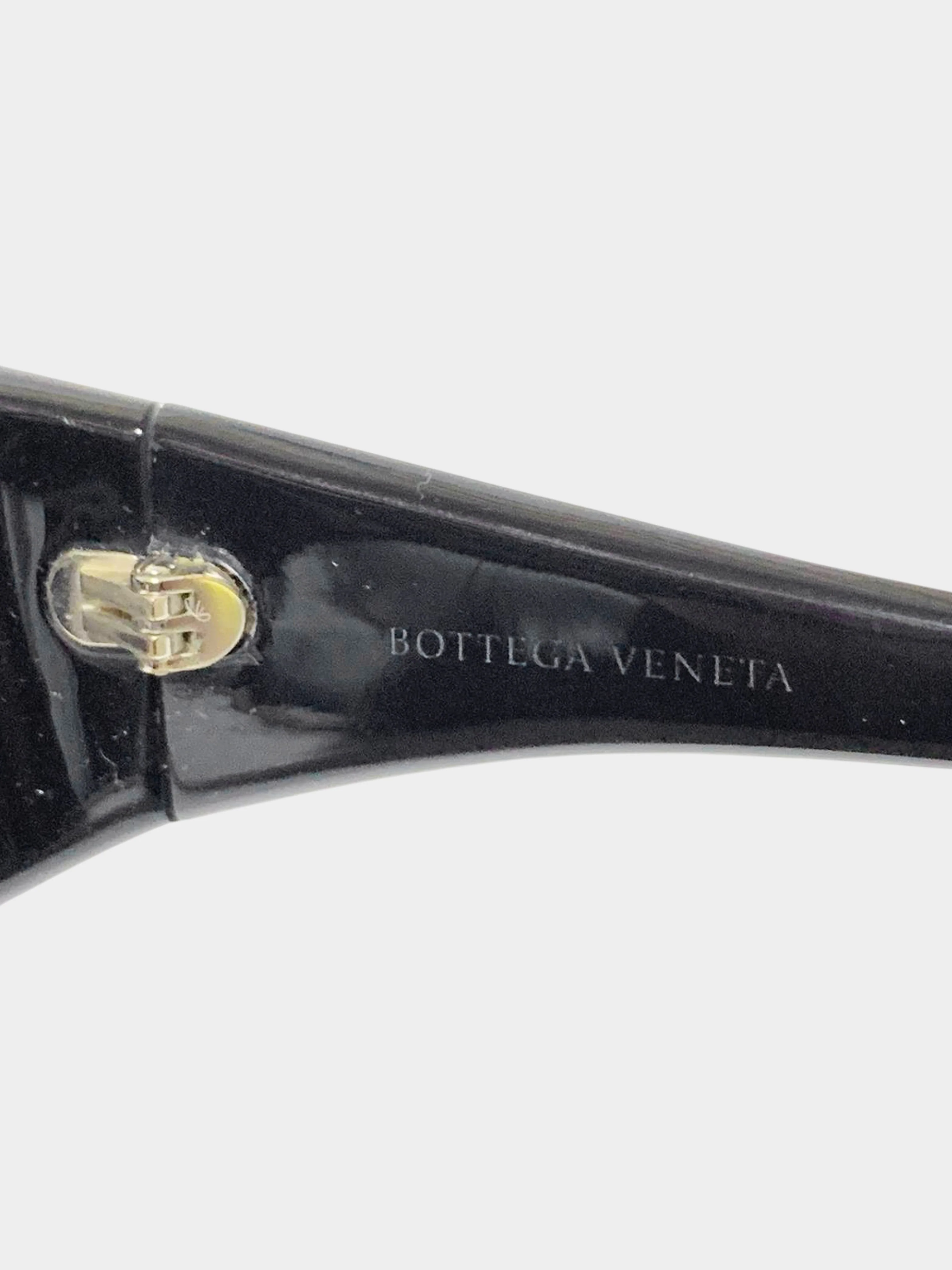 Bottega Veneta 2010s Black Acetate Sunglasses - Image 4