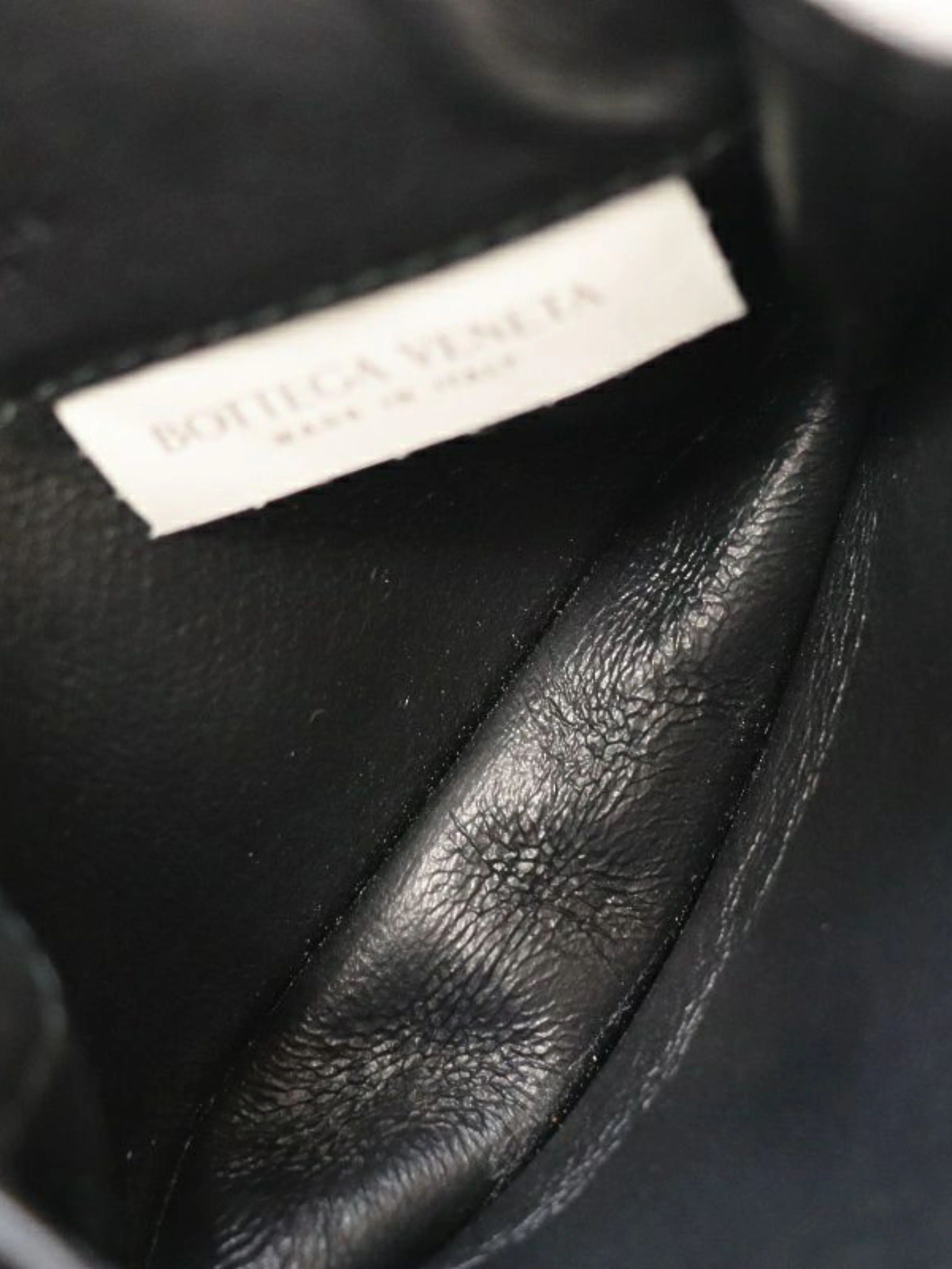Bottega Veneta 2000s Black Intrecciato Leather Card Case - Image 6