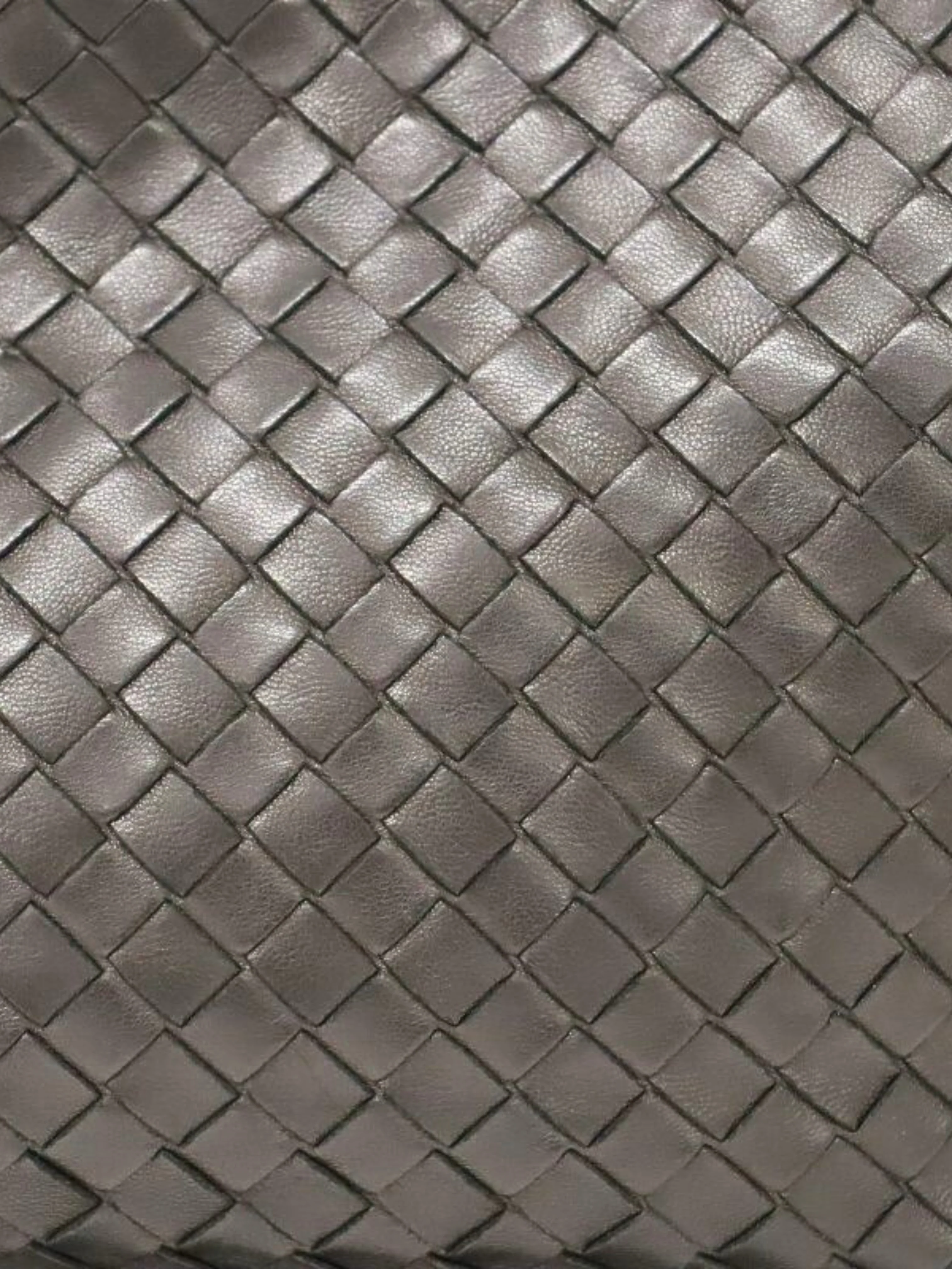 Bottega Veneta 2000s Black Intrecciato Leather One-Shoulder Bag - Image 8