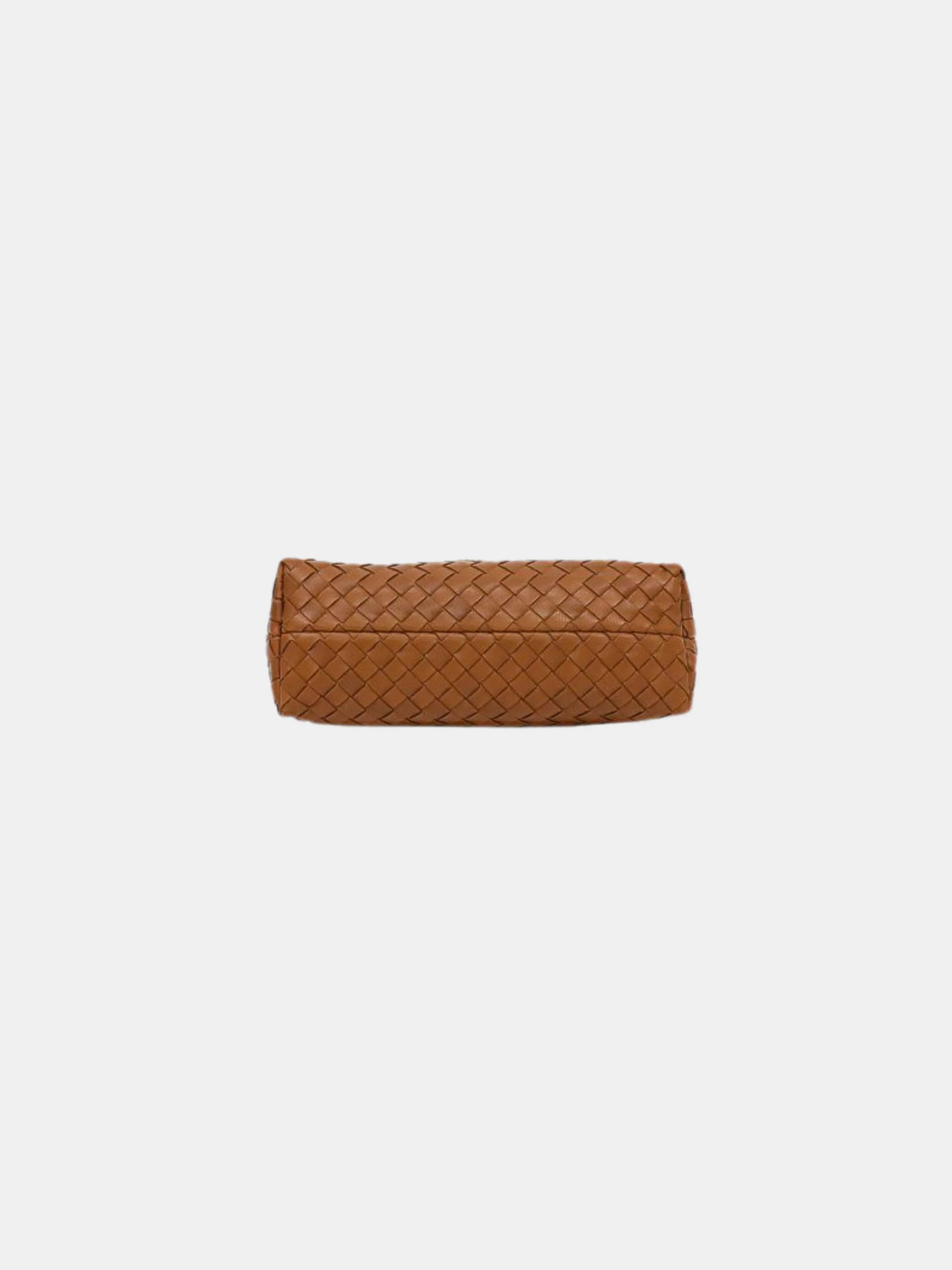 Bottega Veneta 2000s Brown Intrecciato Leather One Shoulder Bag - Image 4