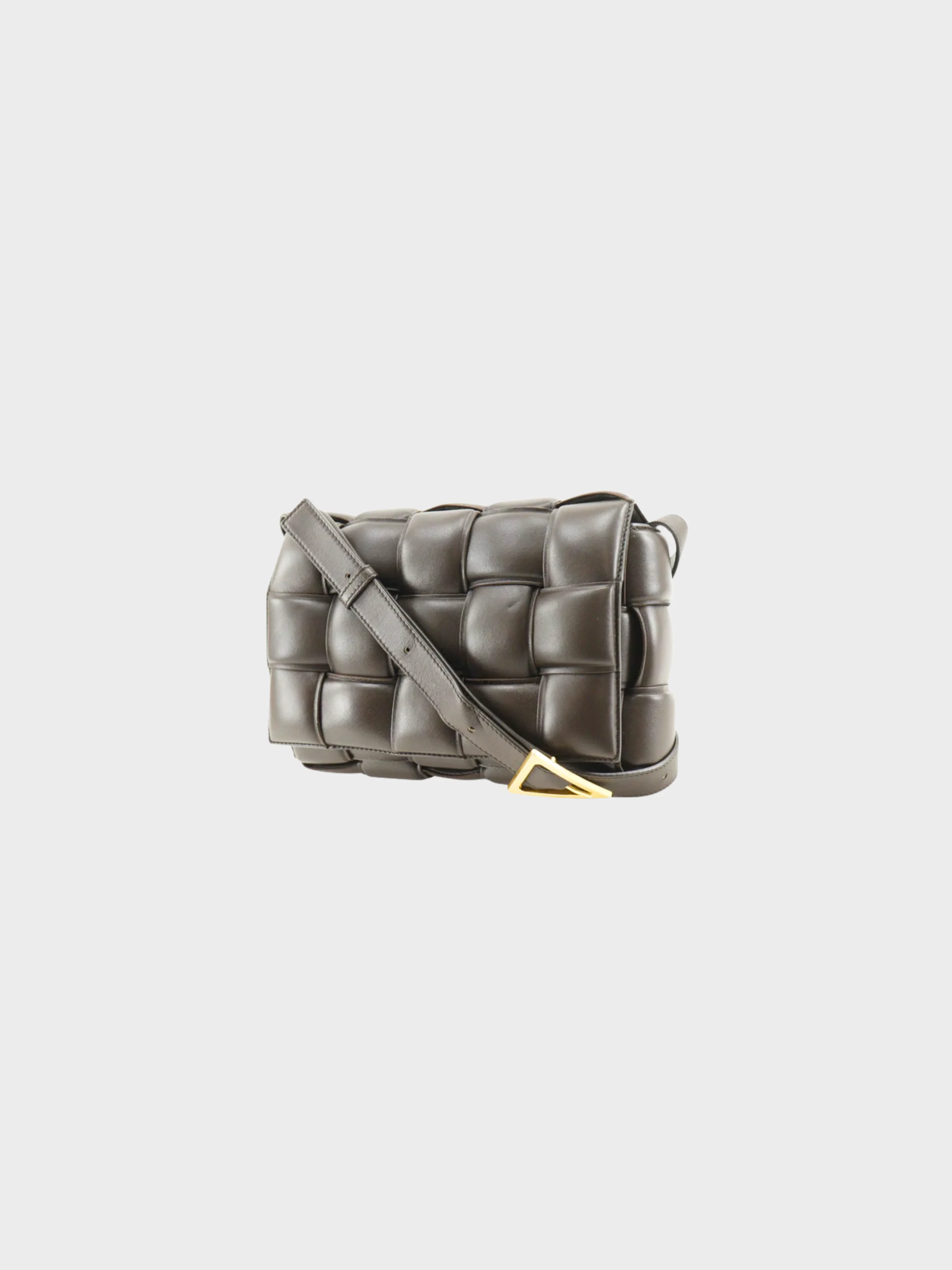 Bottega Veneta 2010s Brown Intrecciato Padded Cassette Shoulder Bag - Image 2