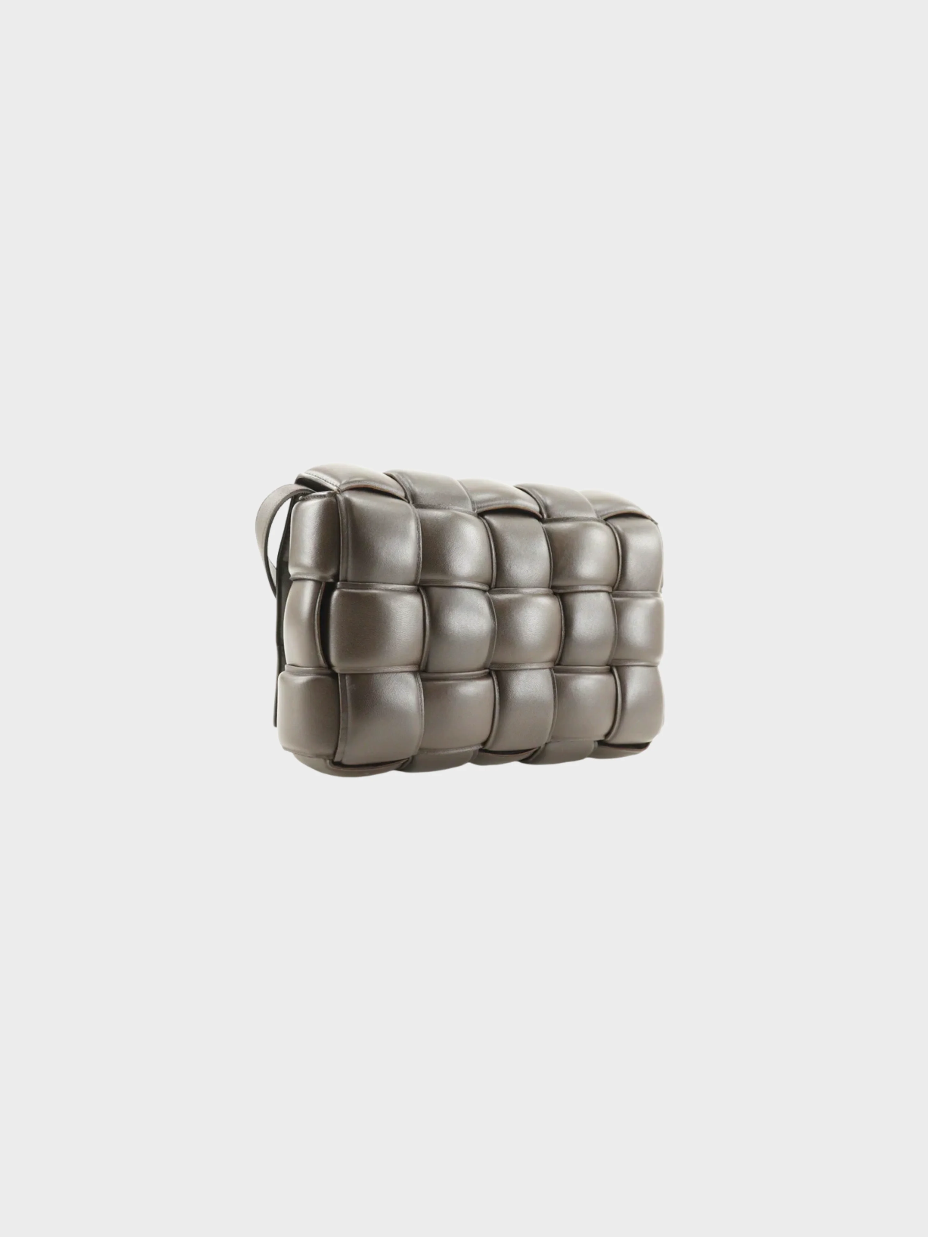 Bottega Veneta 2010s Brown Intrecciato Padded Cassette Shoulder Bag - Image 3