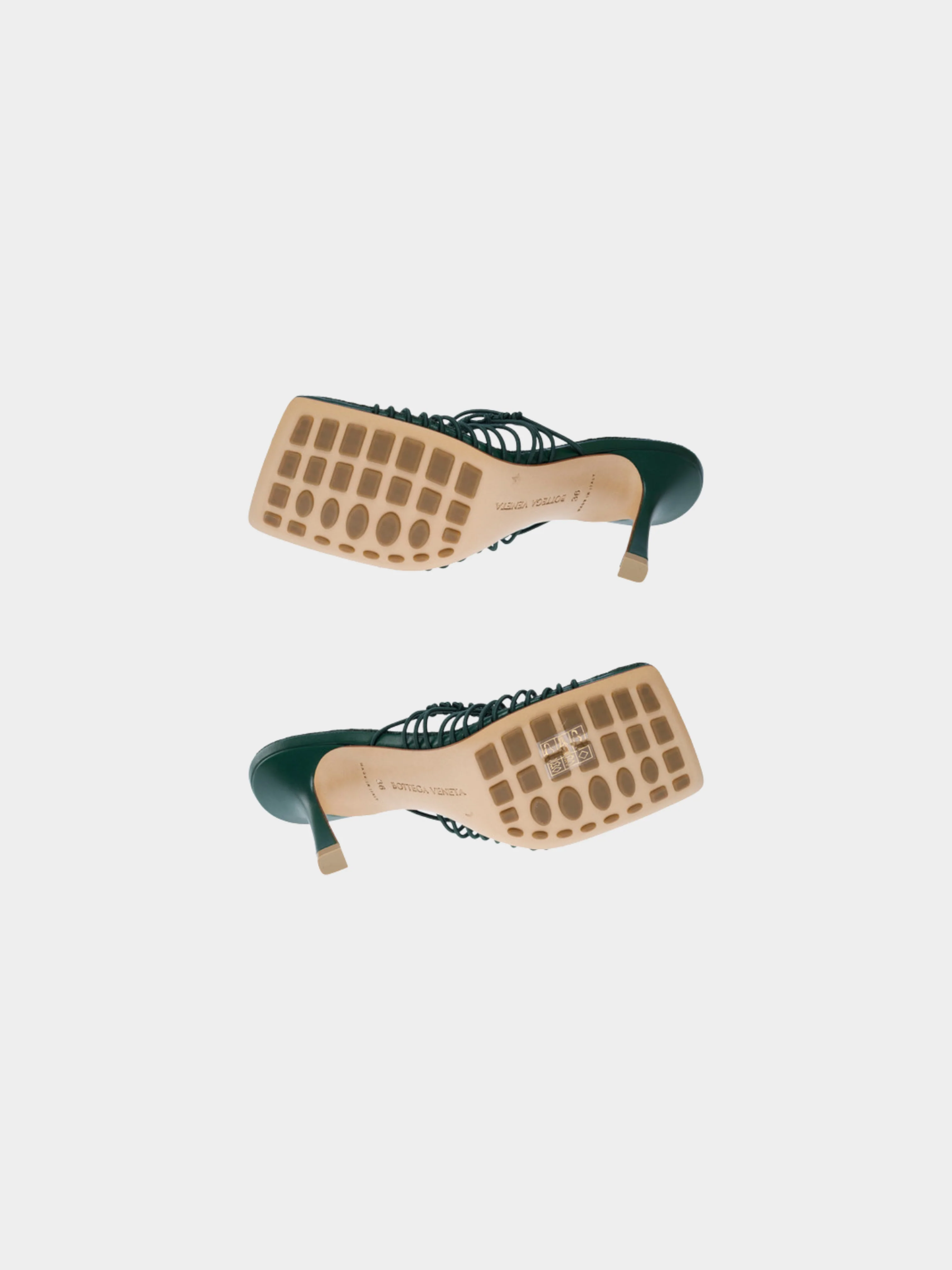 Bottega Veneta 2020s Emerald Green Strappy Sandals - Image 4