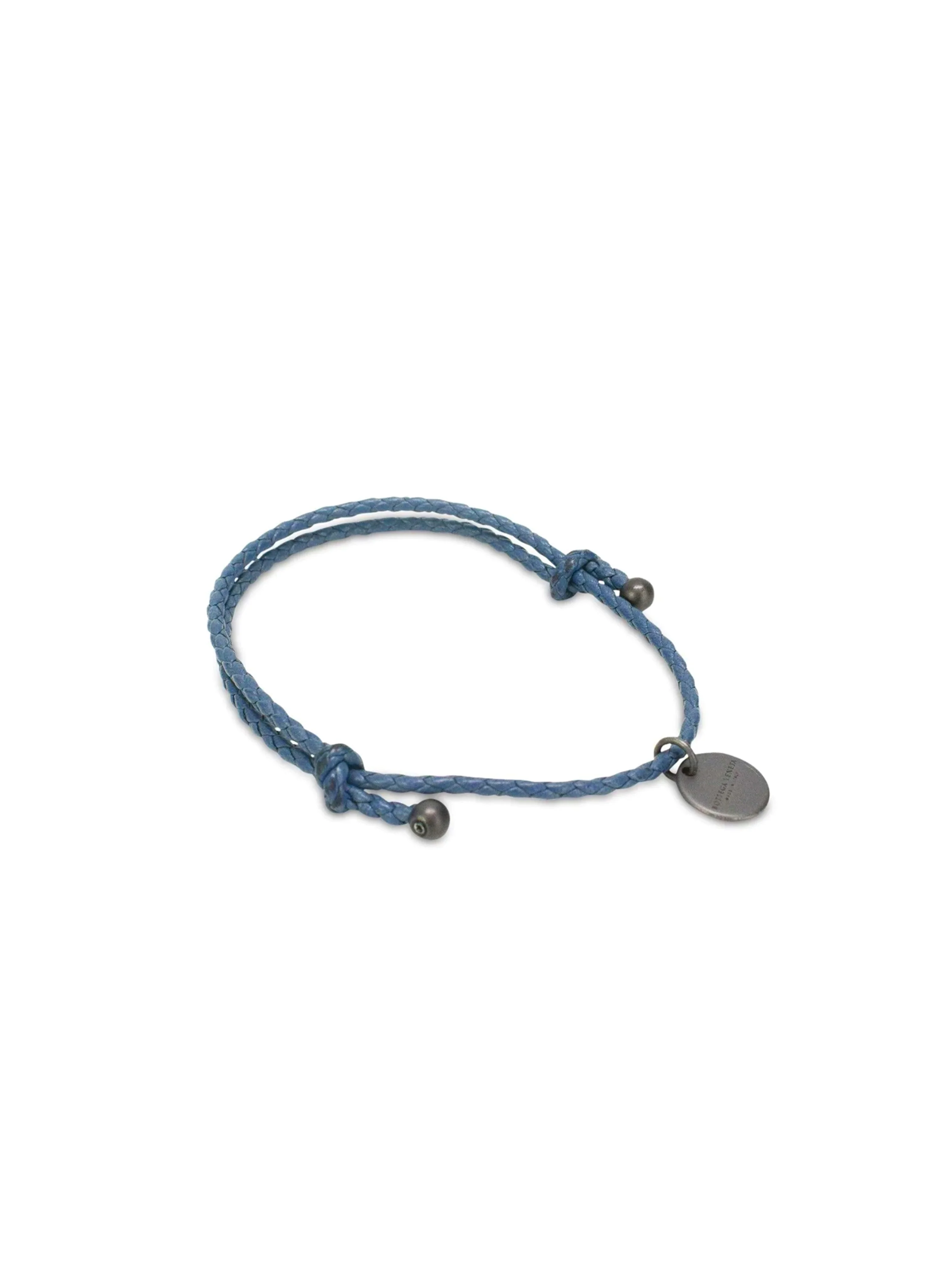 Bottega Veneta 2010s Adjustable Blue Leather Bracelet - Image 3