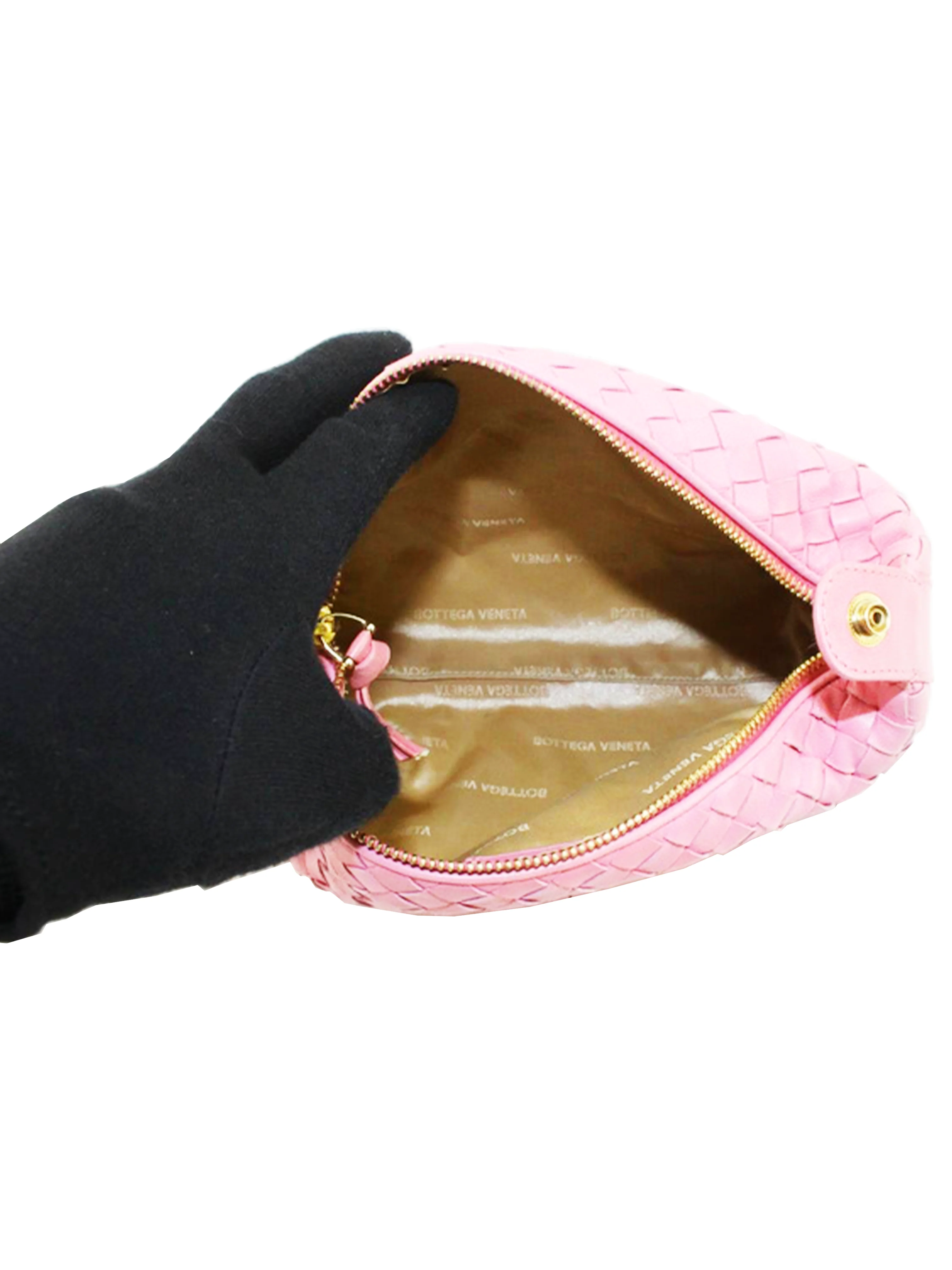 Bottega Veneta Intrecciato Pink Handbag - Image 3
