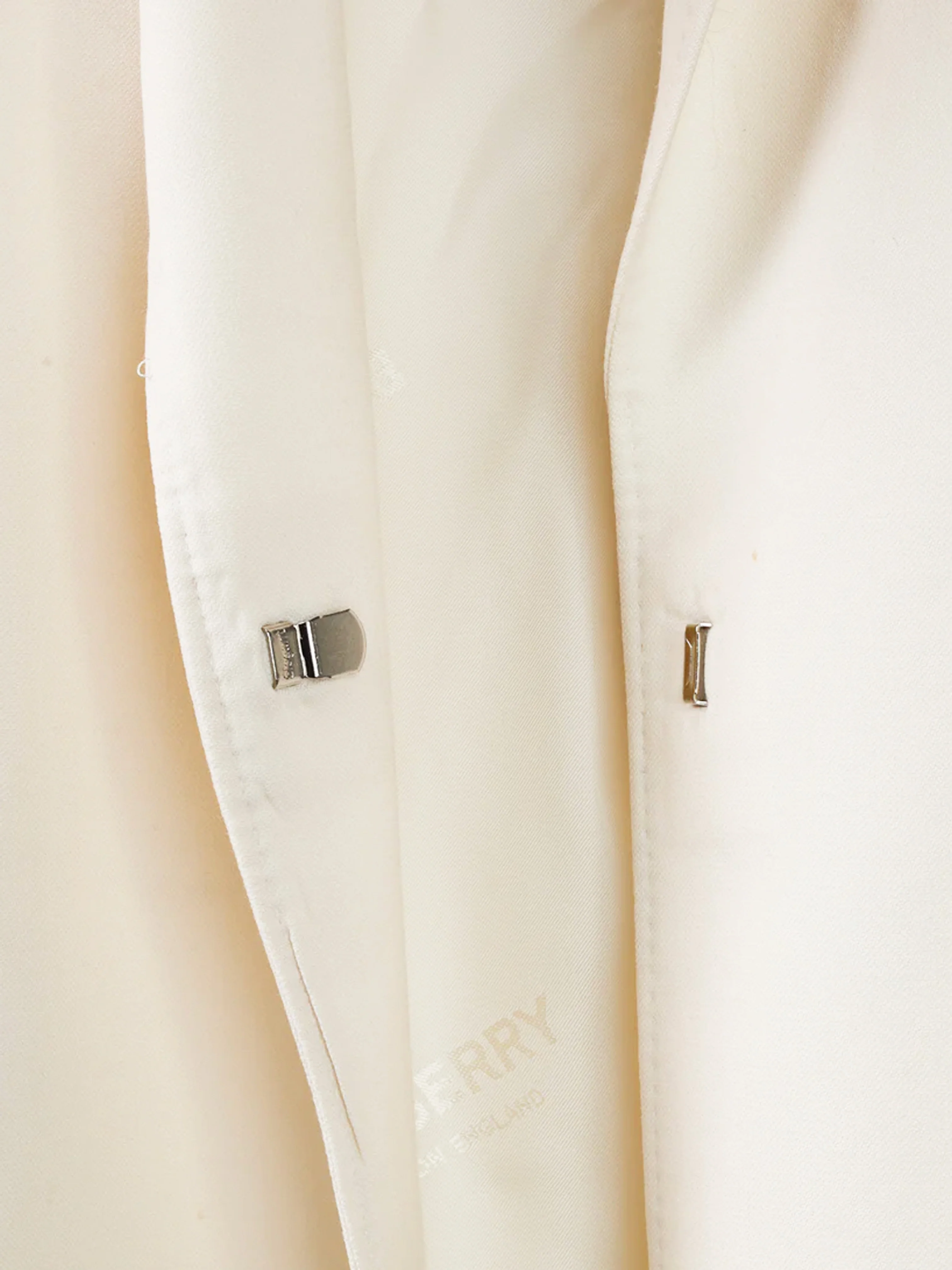 Burberry 2019 Cream Wool Belted Blazer - Image 5