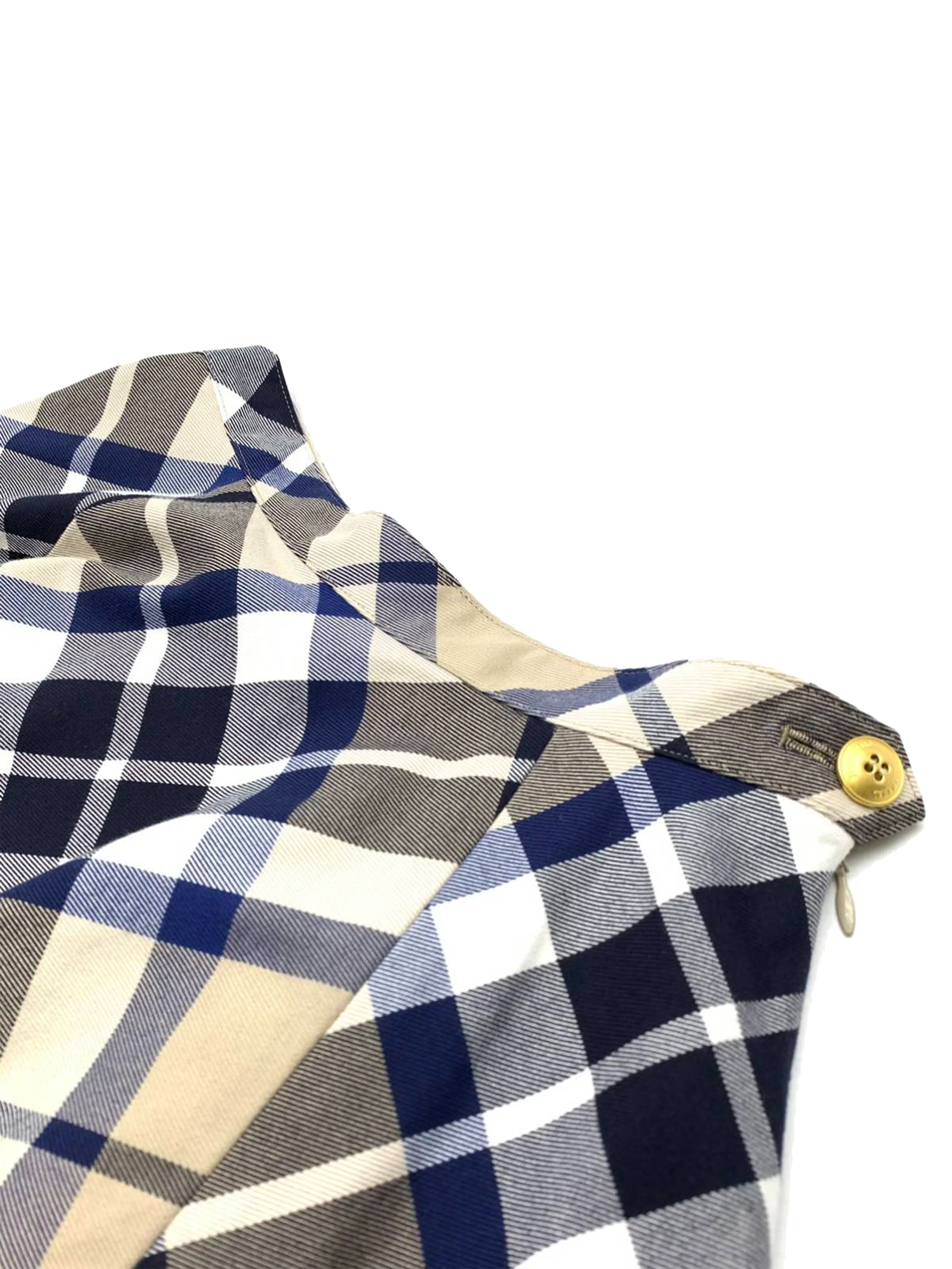 Burberry Blue Label 1990s Plaid Skirt - Image 2