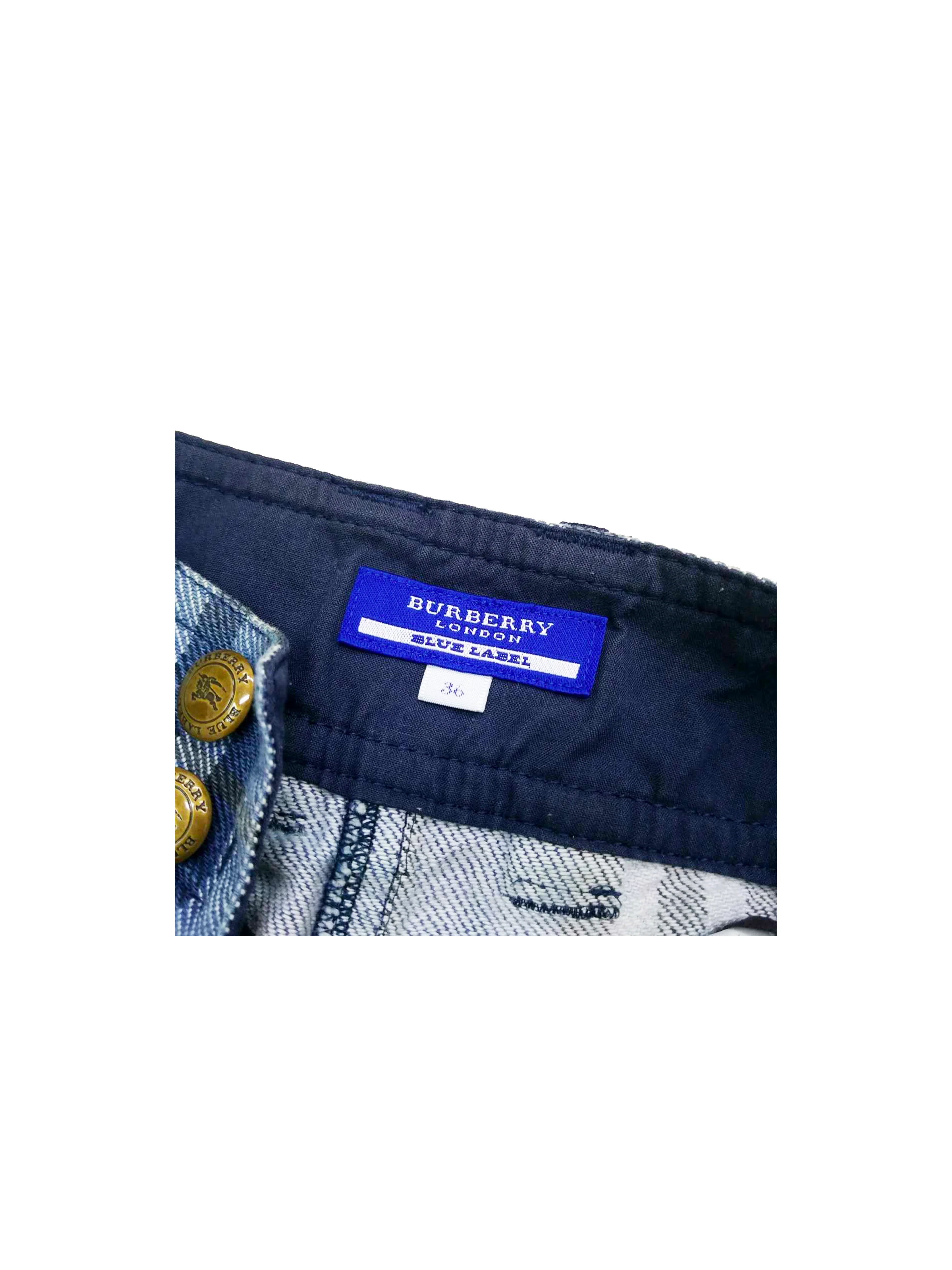 Burberry Blue Label Frill Plaid Skirt - Image 3