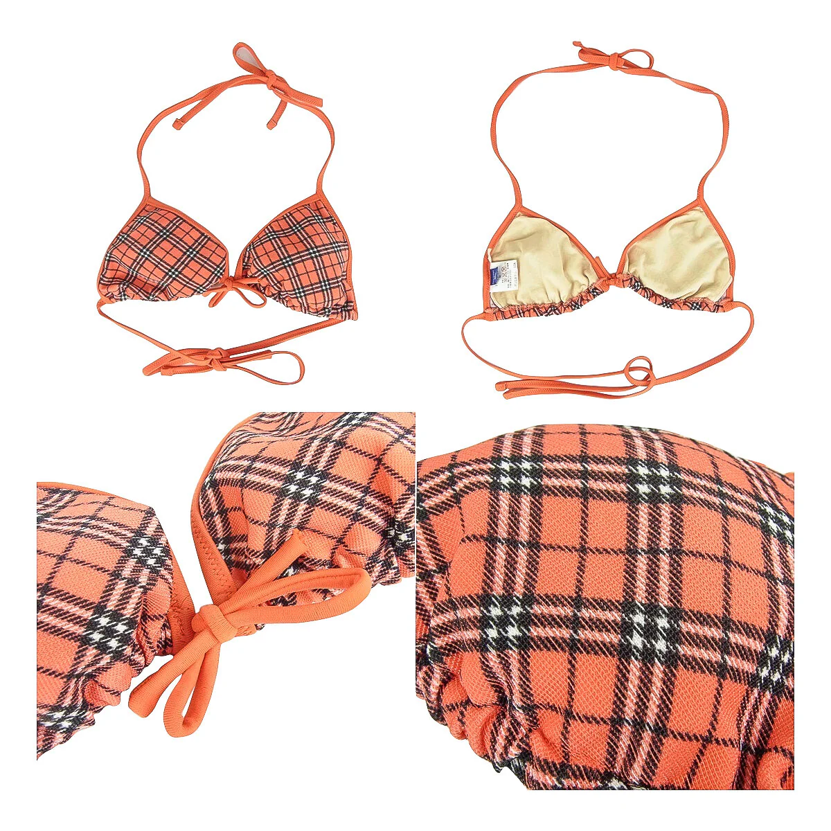 Burberry 2000s Blue Label Pink Strappy Bikini Set - Image 2