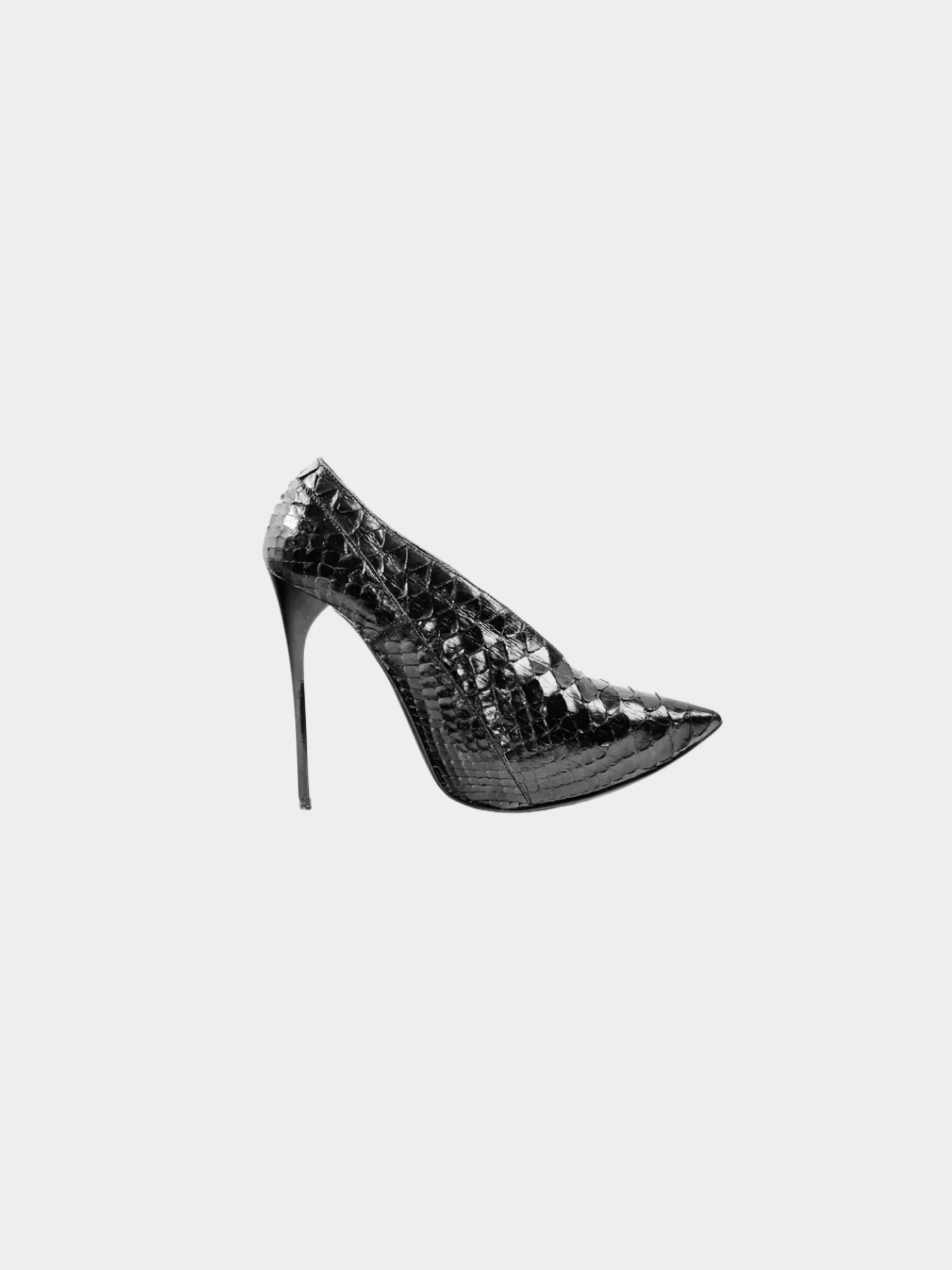Burberry Prorsum 2000s Python Snakeskin Booties
