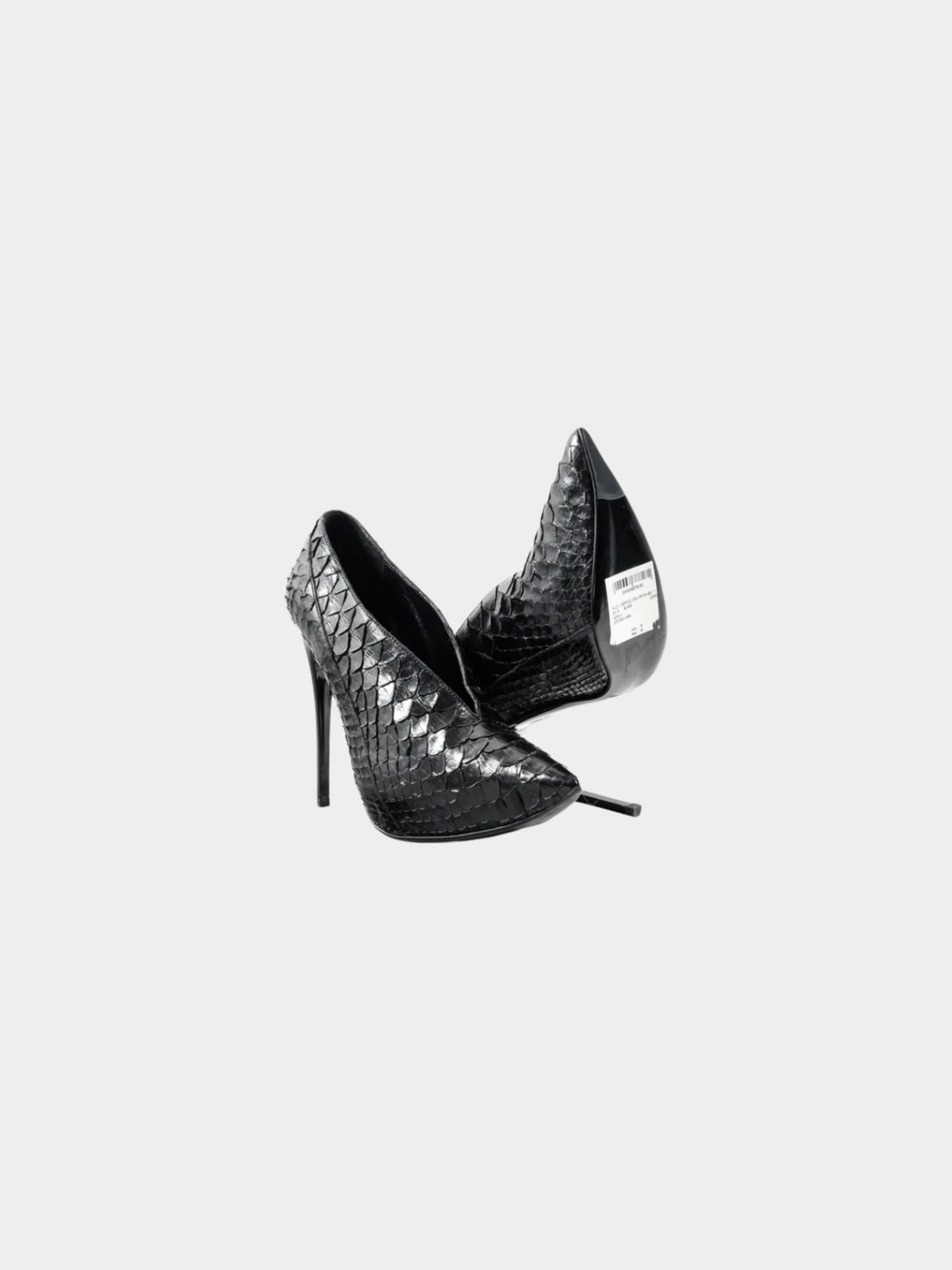 Burberry Prorsum 2000s Python Snakeskin Booties - Image 4