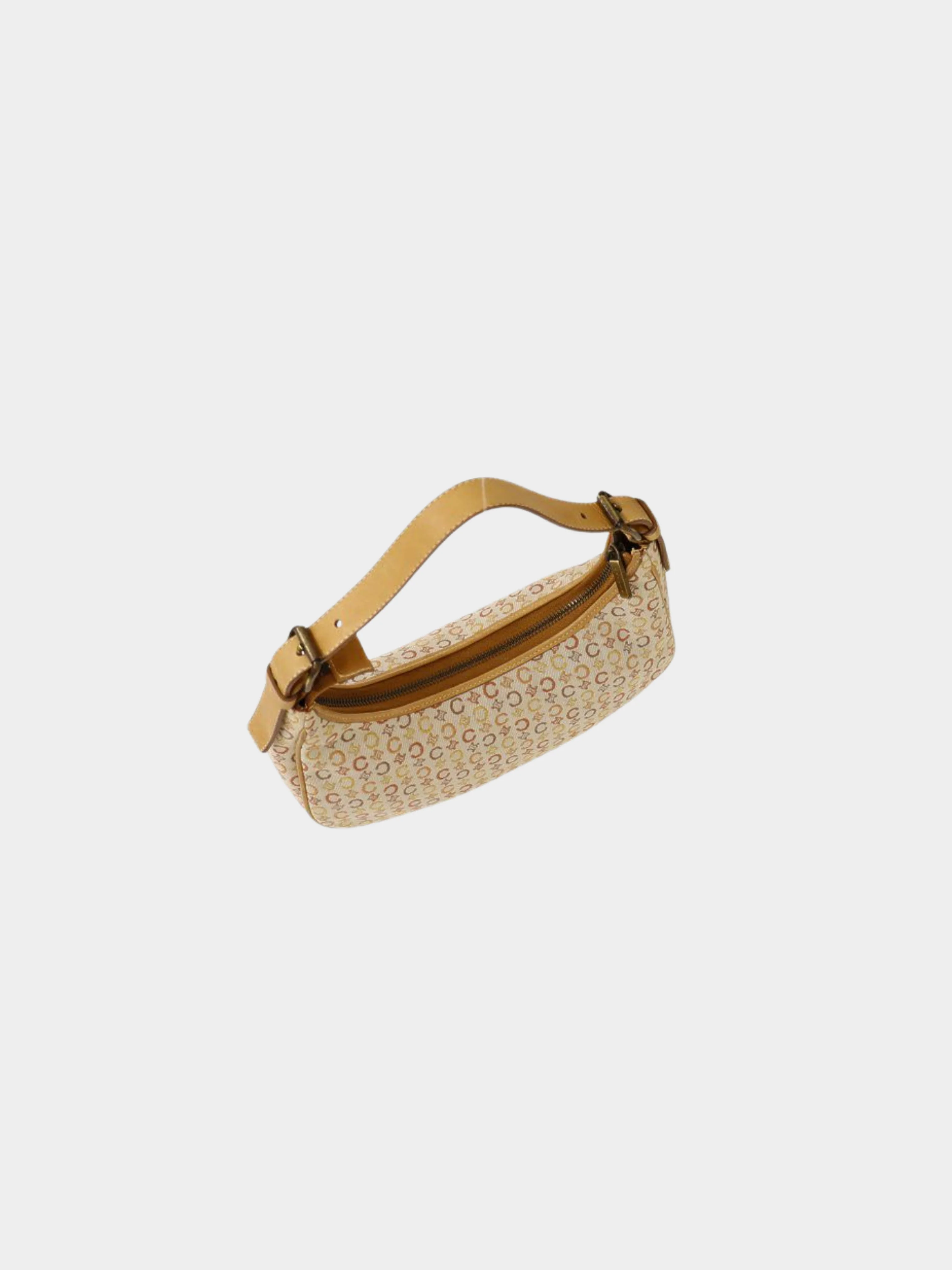Celine 2000s Beige C Macadam One-Shoulder Bag - Image 2