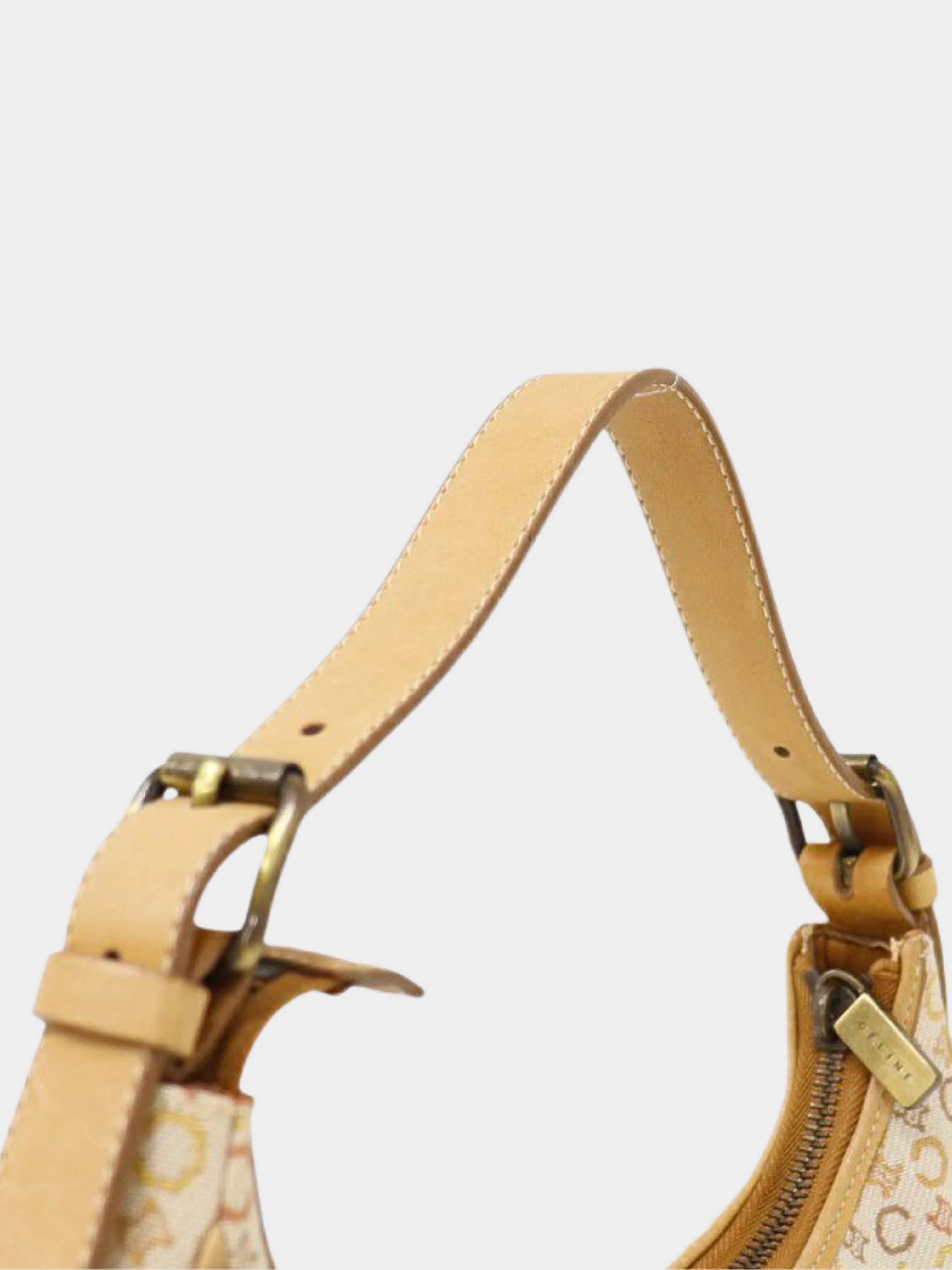 Celine 2000s Beige C Macadam One-Shoulder Bag - Image 3