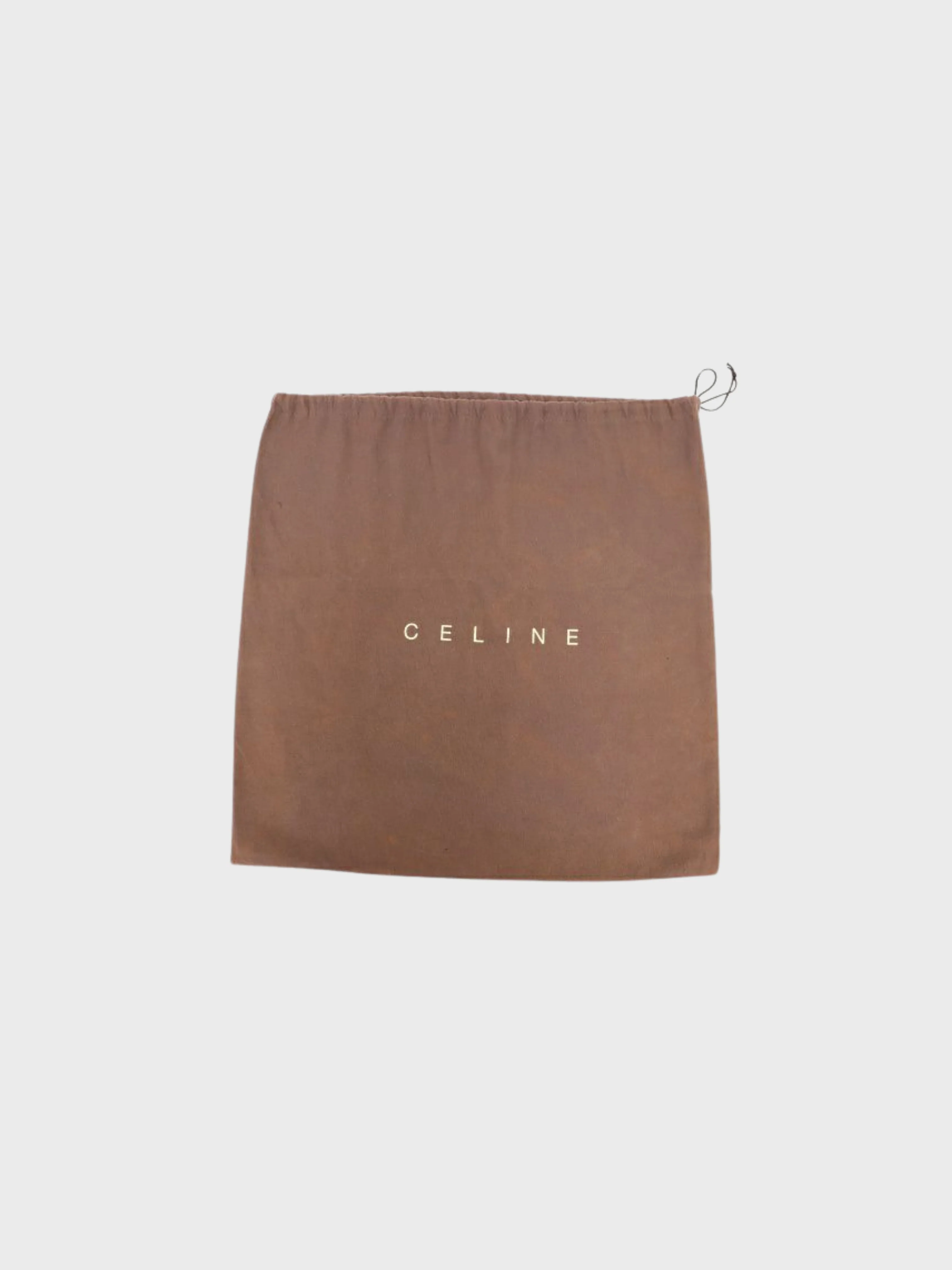 Celine 2000s Brown C-Macadam Canvas Leather One-Shoulder Bagc - Image 9