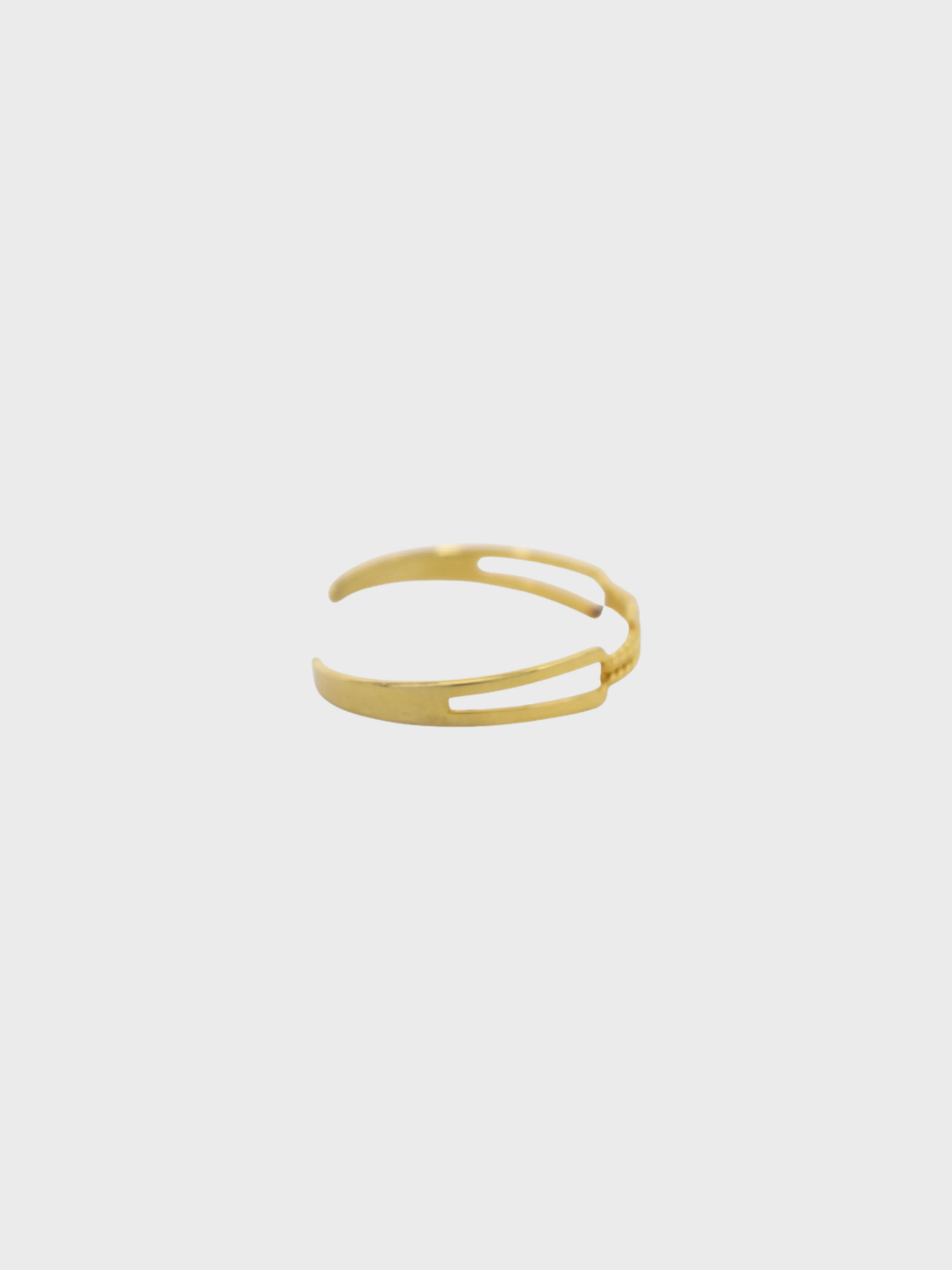 Celine 2000s Gold Plated Metal Triomphe Chain Bangle - Image 3