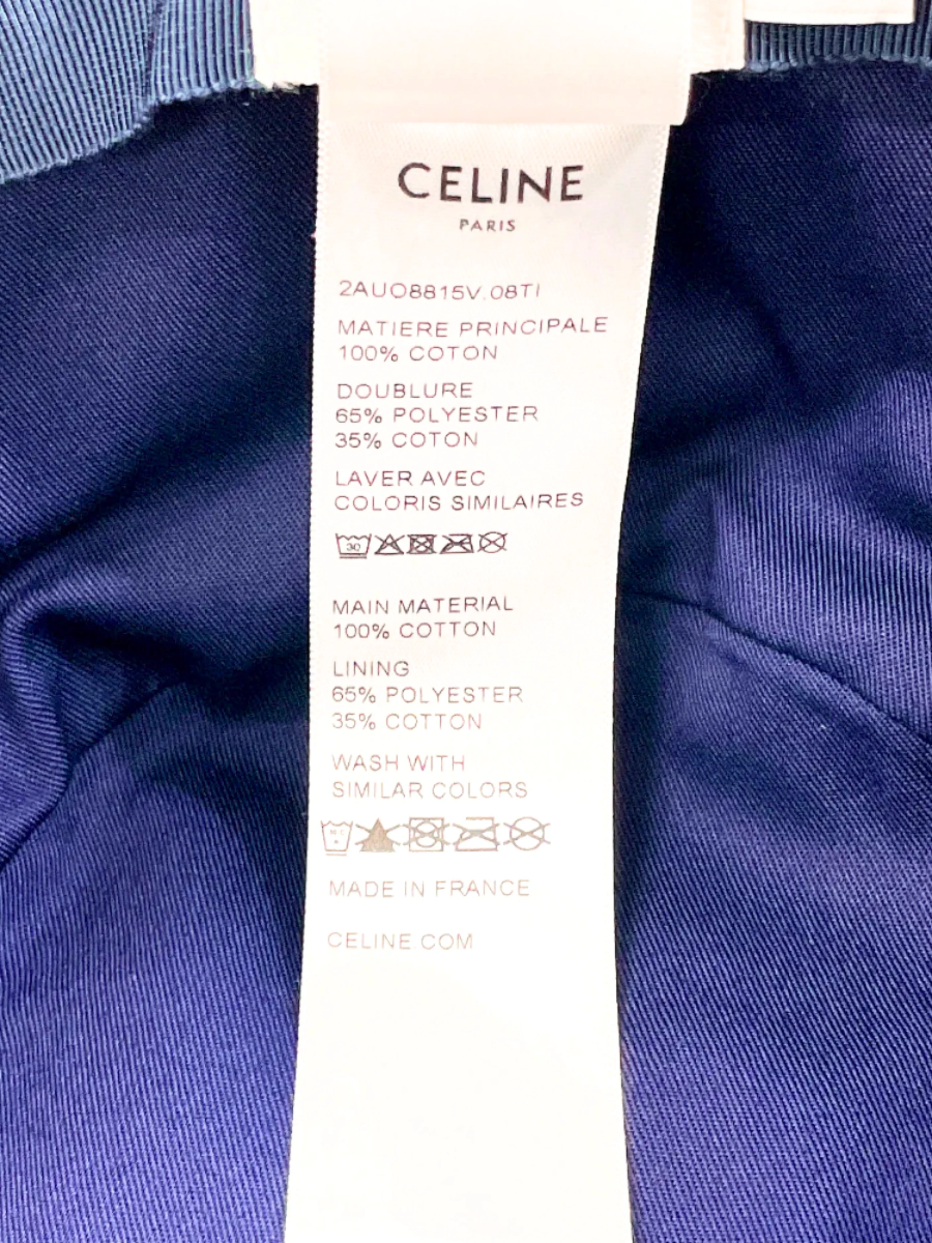 Celine 2010s Blue Denim Bucket Hat - Image 4