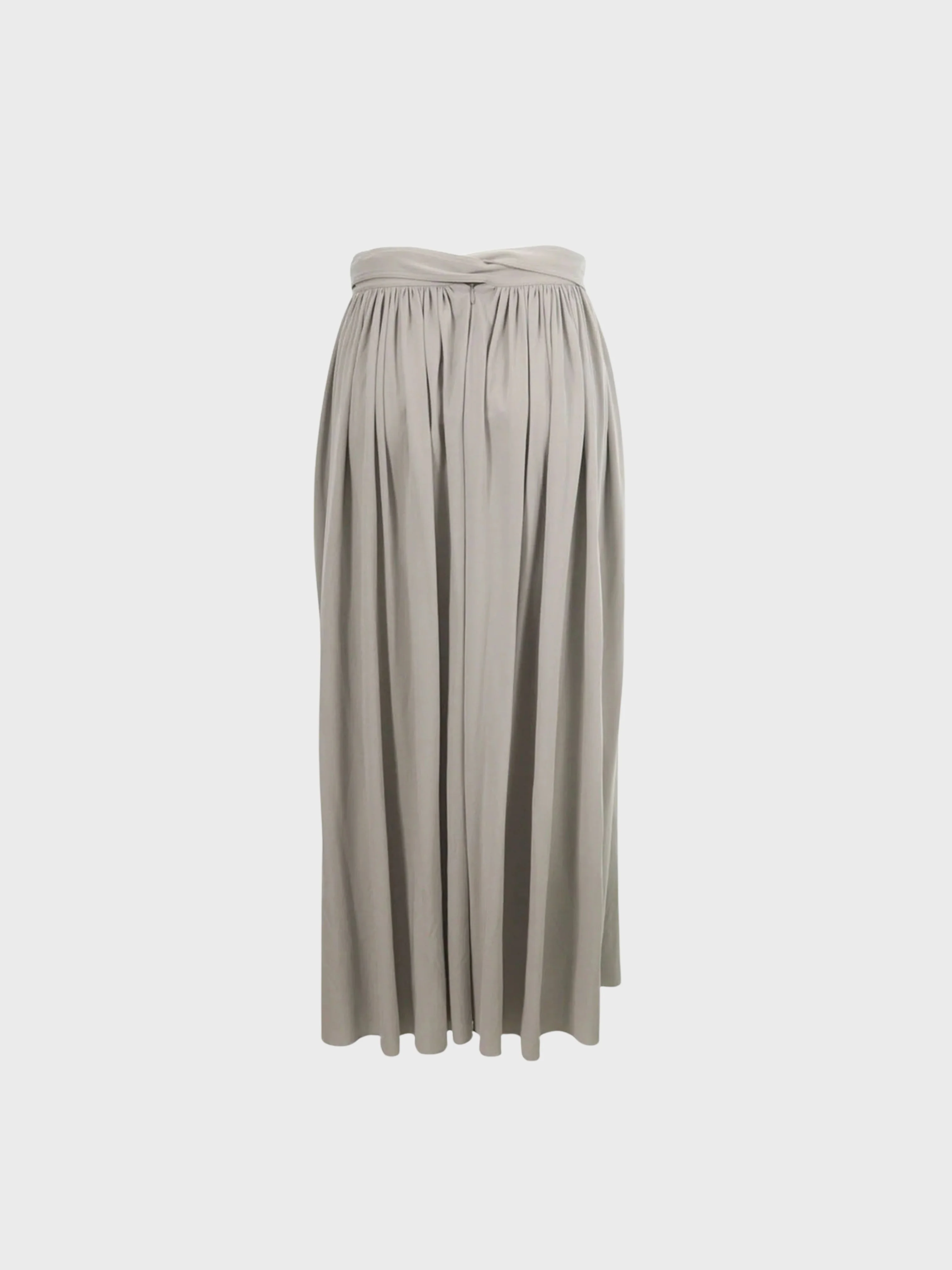 Celine by Phoebe SS 2016 Light Grey Rayon Skirt - Image 2