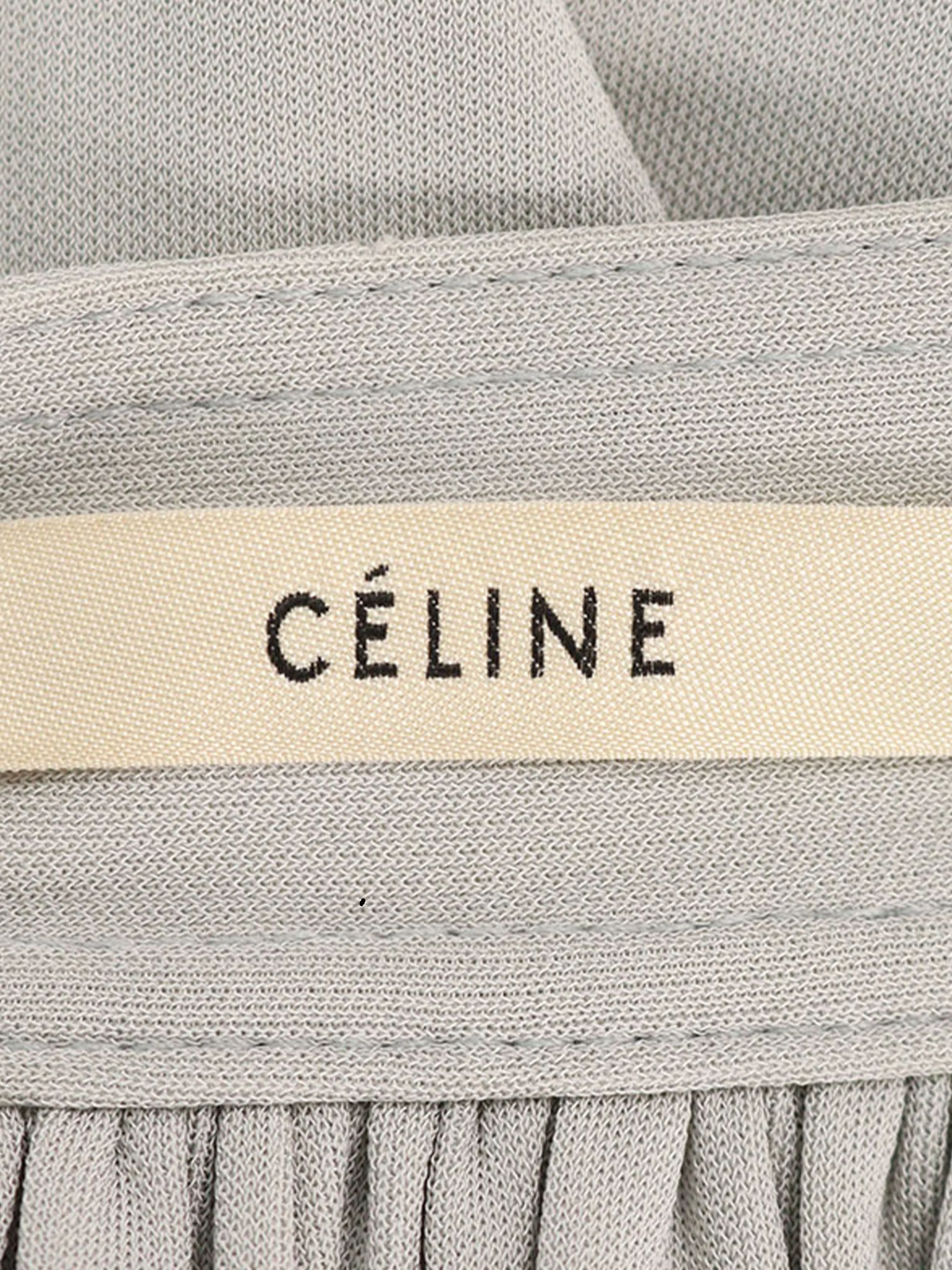 Celine by Phoebe SS 2016 Light Grey Rayon Skirt - Image 3