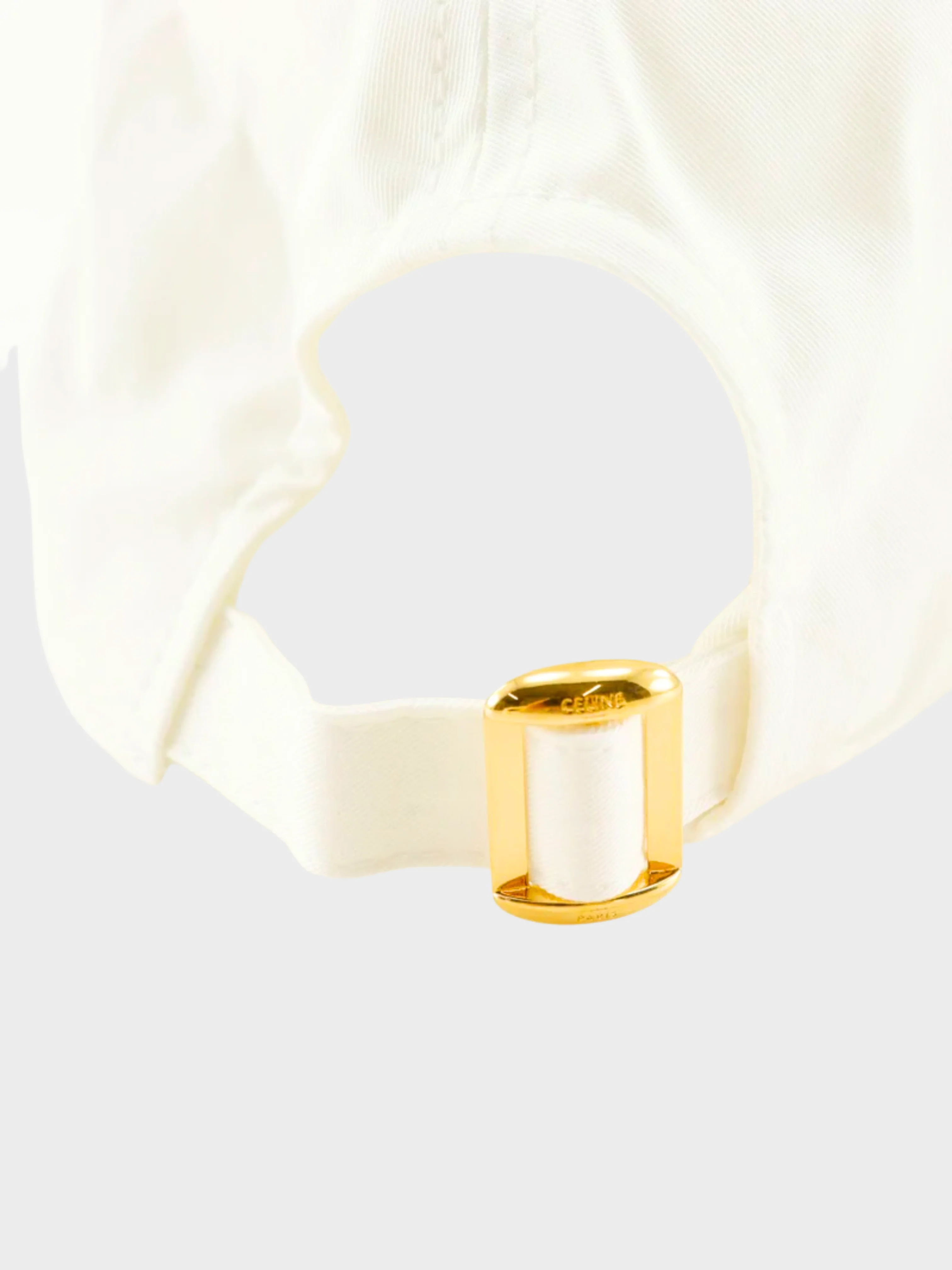 Celine 2020 White Macadam Triomphe Cap - Image 3