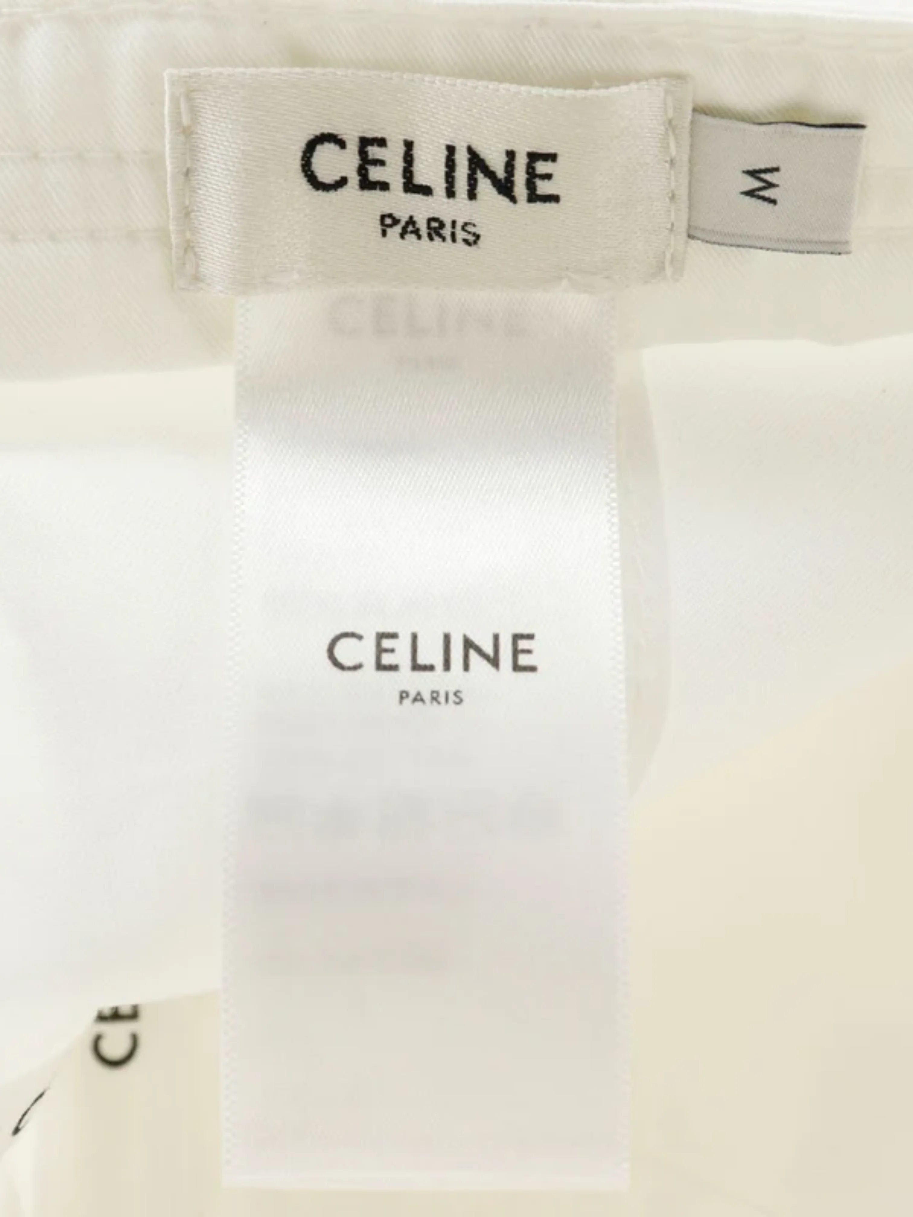 Celine 2020 White Macadam Triomphe Cap - Image 4