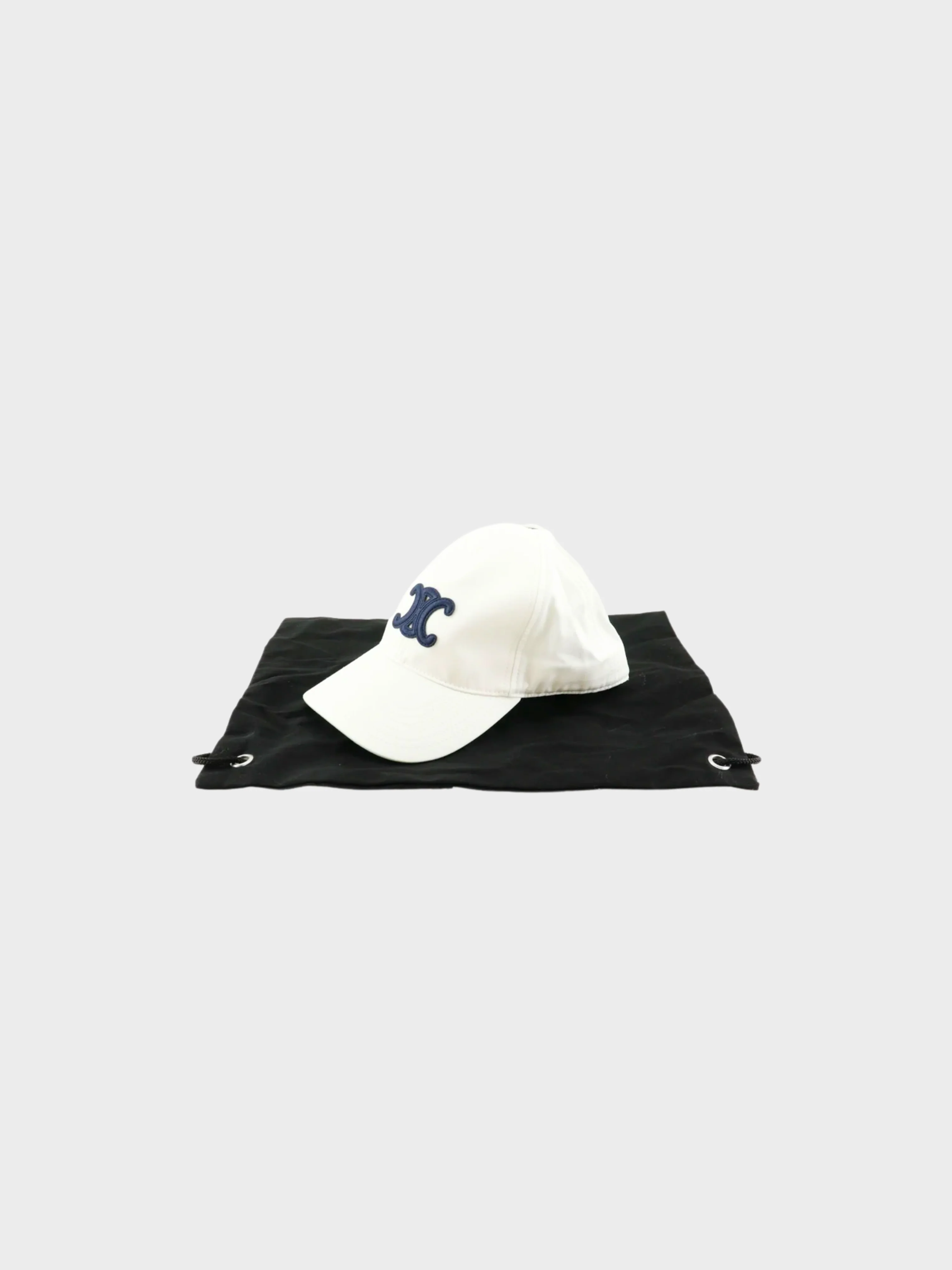 Celine 2020 White Macadam Triomphe Cap - Image 5