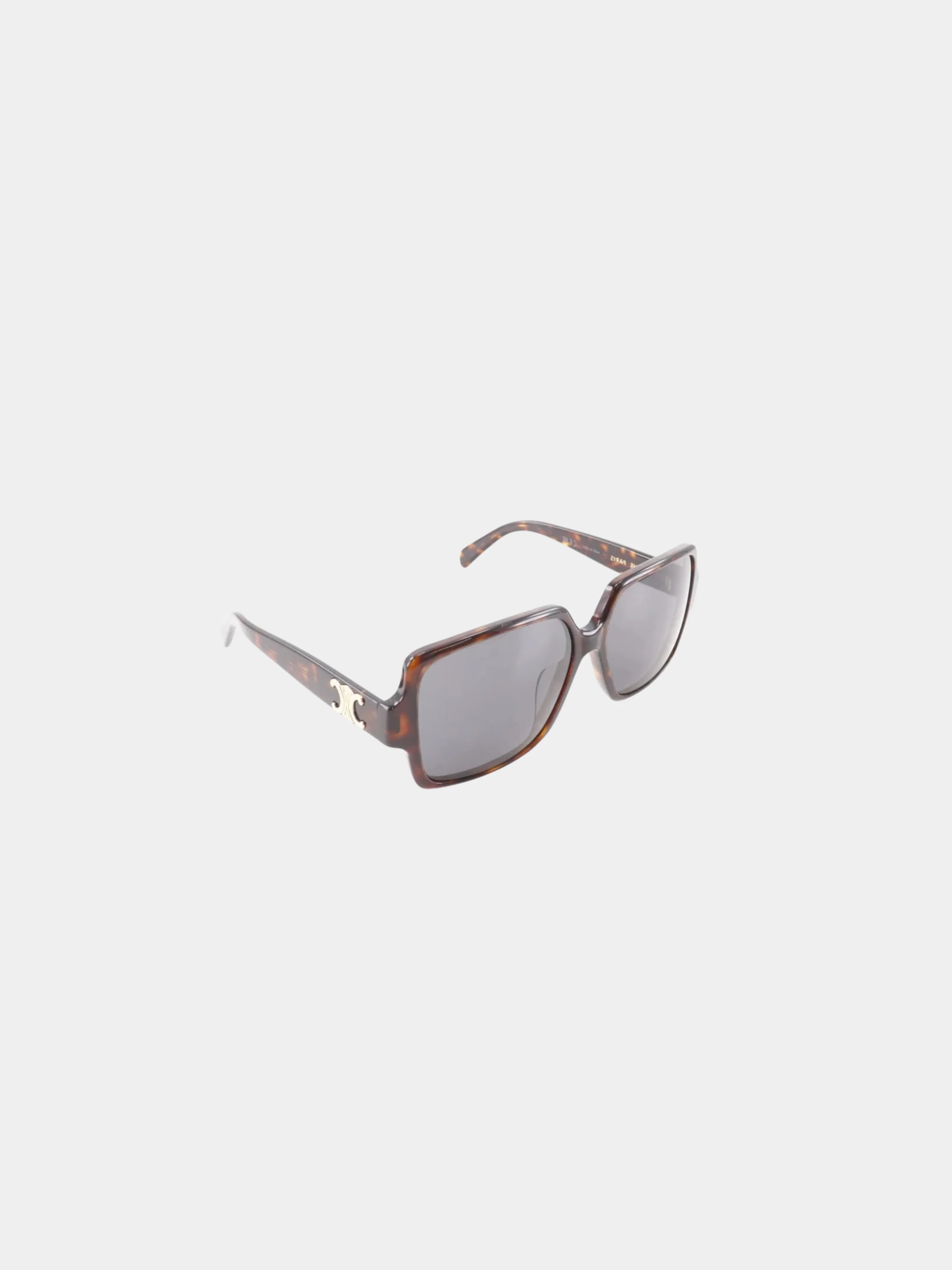 Celine 2020s Brown Plastic Triomphe Sunglasses
