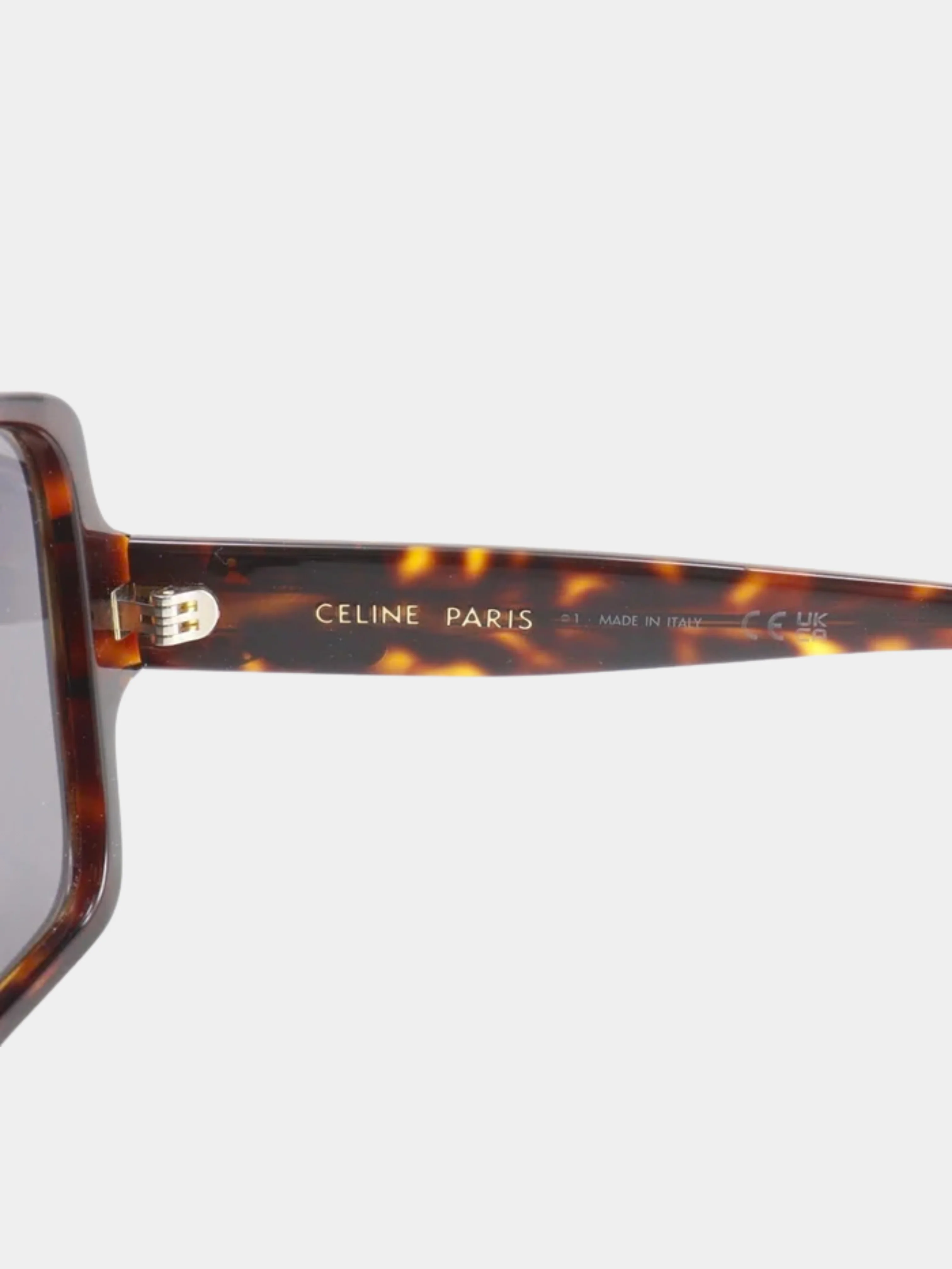 Celine 2020s Brown Plastic Triomphe Sunglasses - Image 5