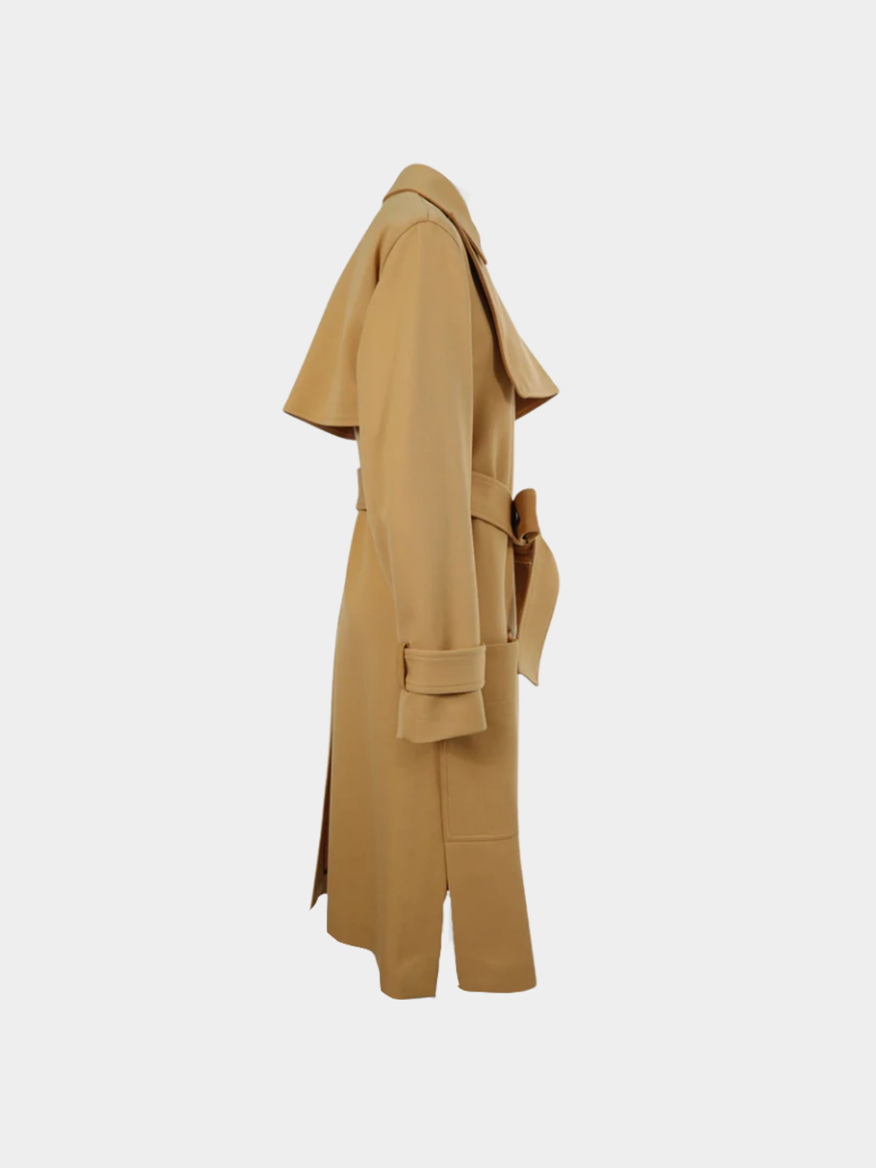 Celine by Phoebe Philo 2000s Brown Long Trench Coat - Image 3