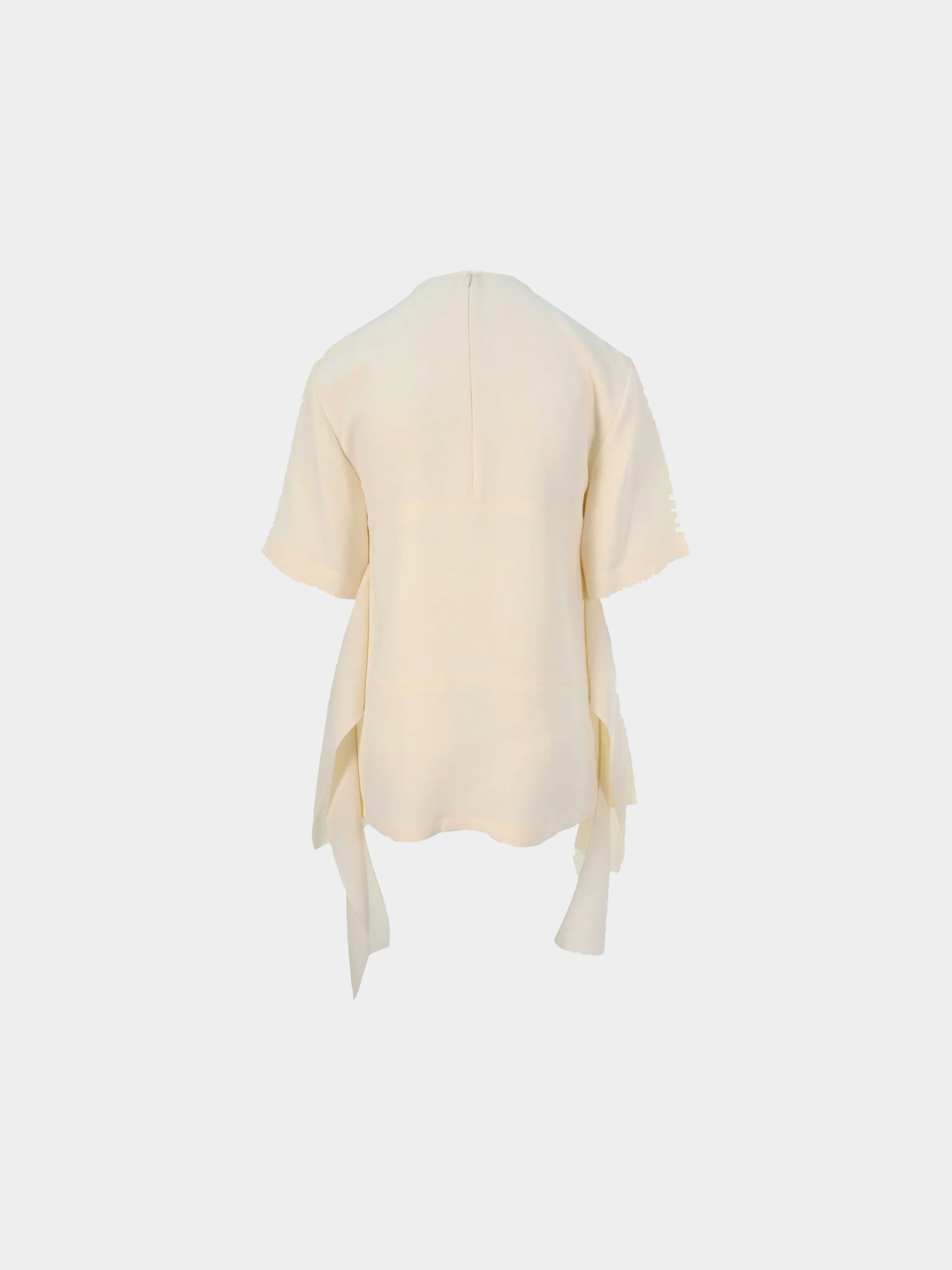 Céline by Phoebe Philo 2010s Off White Silk Tunic Top - Image 2