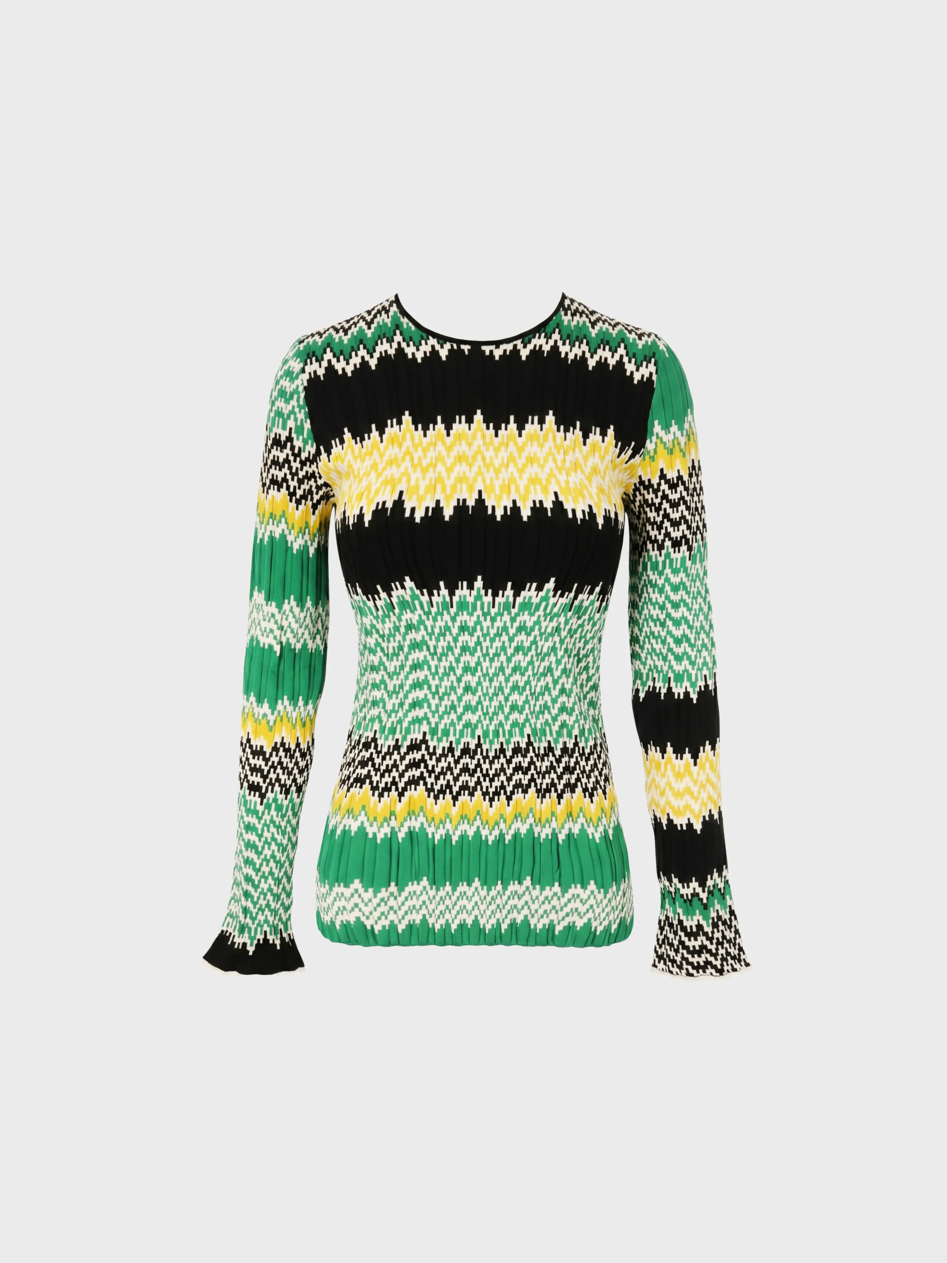 Celine by Phoebe Philo 2015 Multicolor Rayon Blend Top