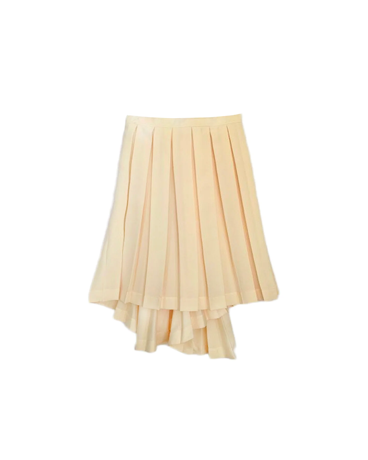 Celine by Phoebe Philo 2018 Yellow Pleated Skirt - Image 3