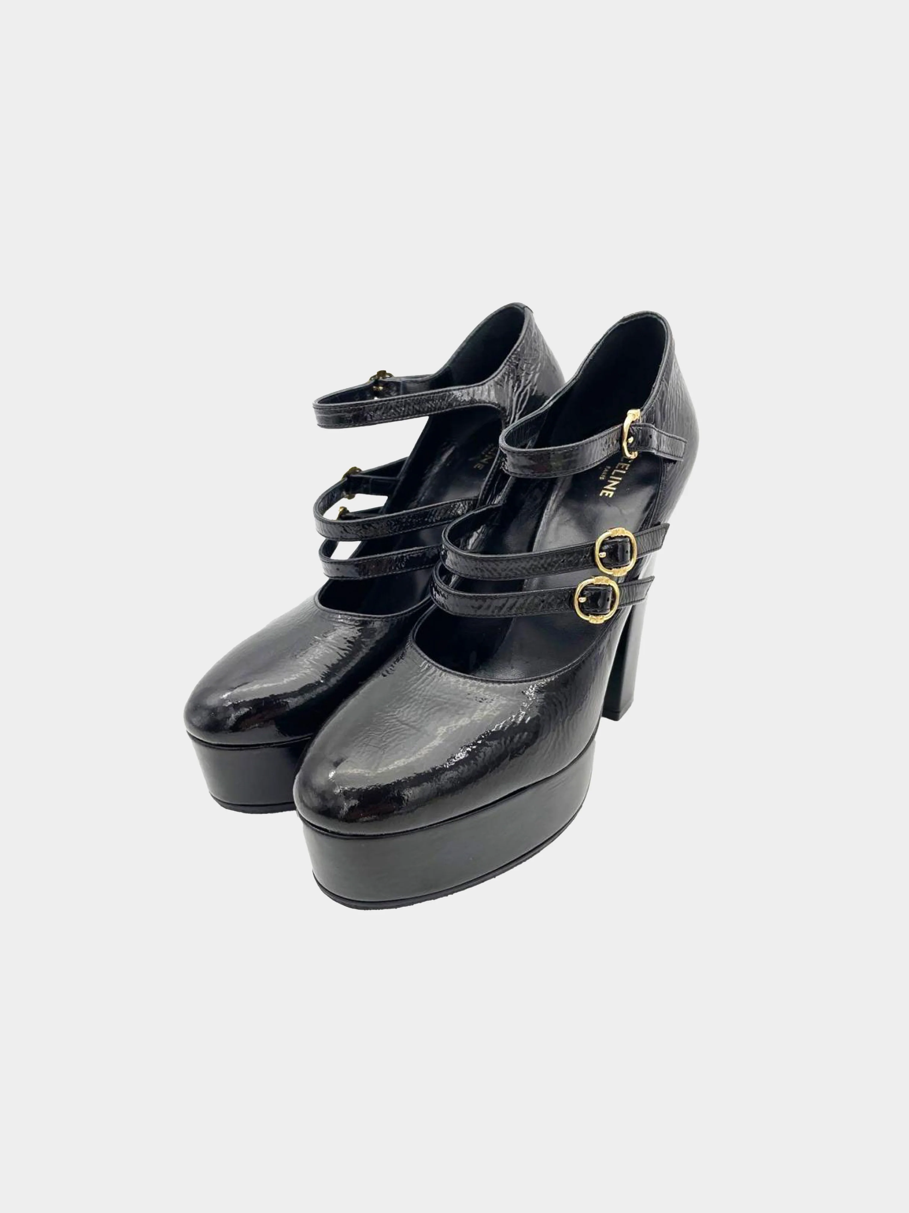Celine FW 2020 Melody Mary Jane Platform Pumps - Image 4