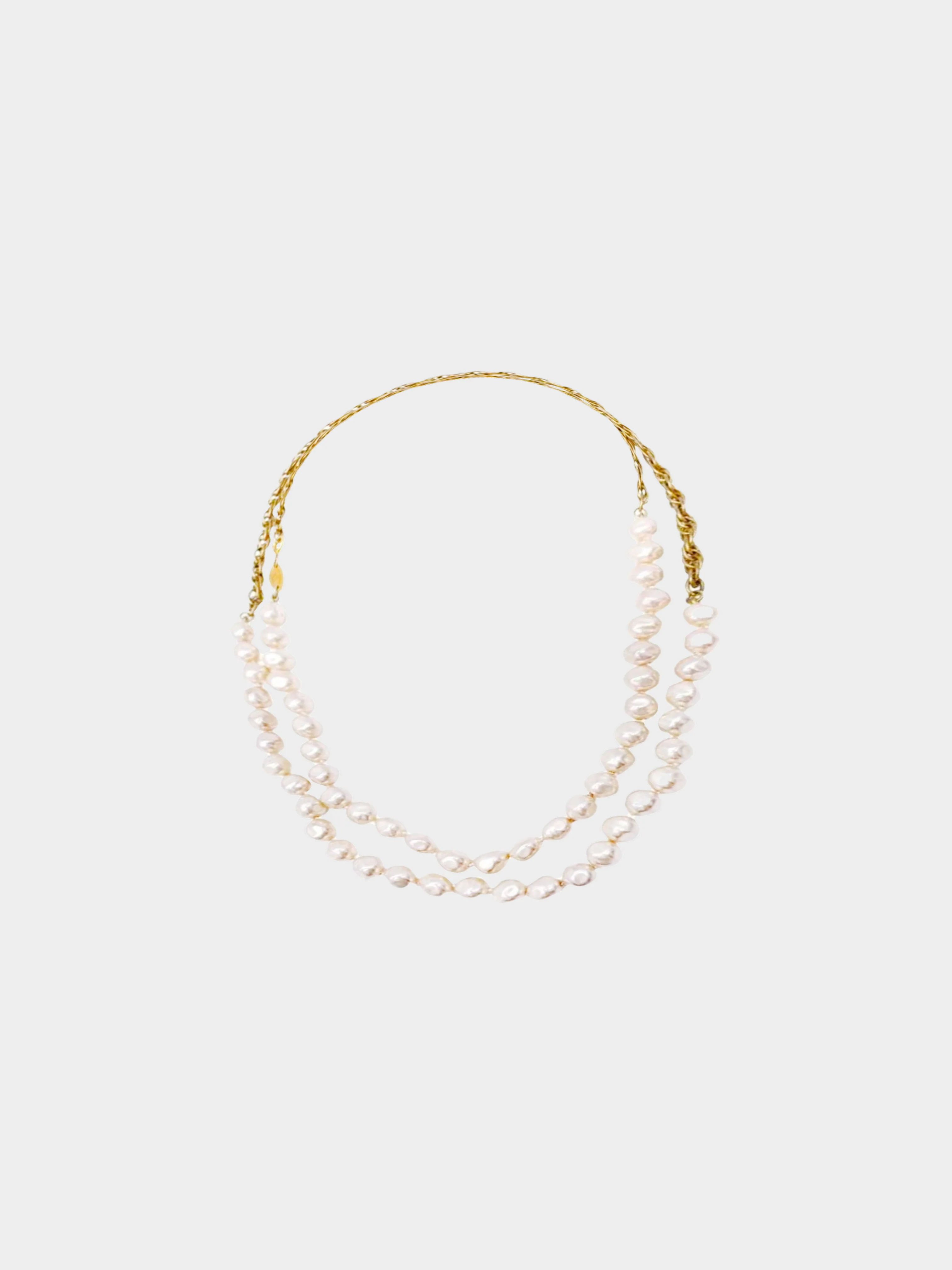 Chanel 1984 Double Pearl Necklace