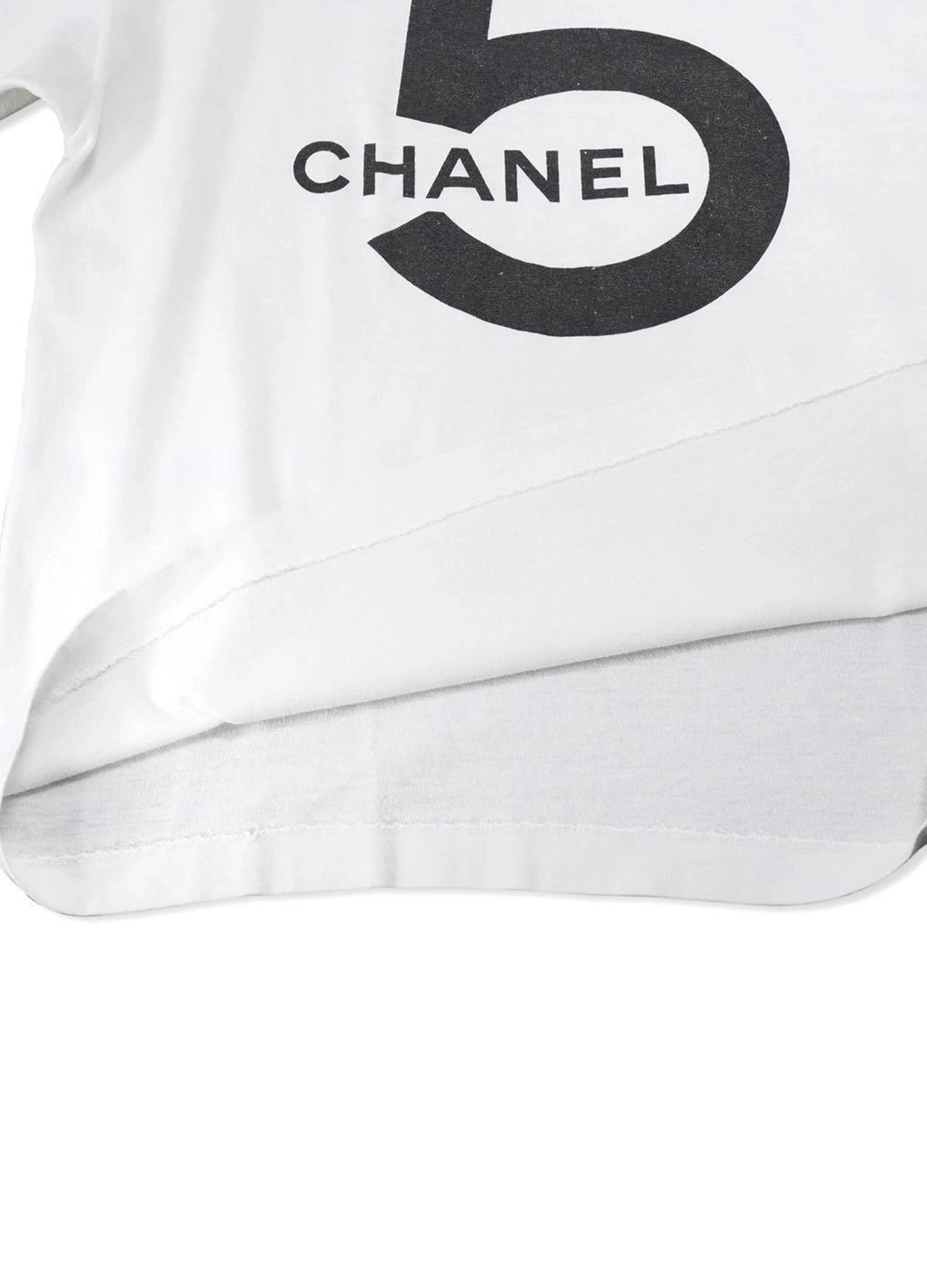 Chanel 1987 No. 5 Runway Rare White Tee - Image 3