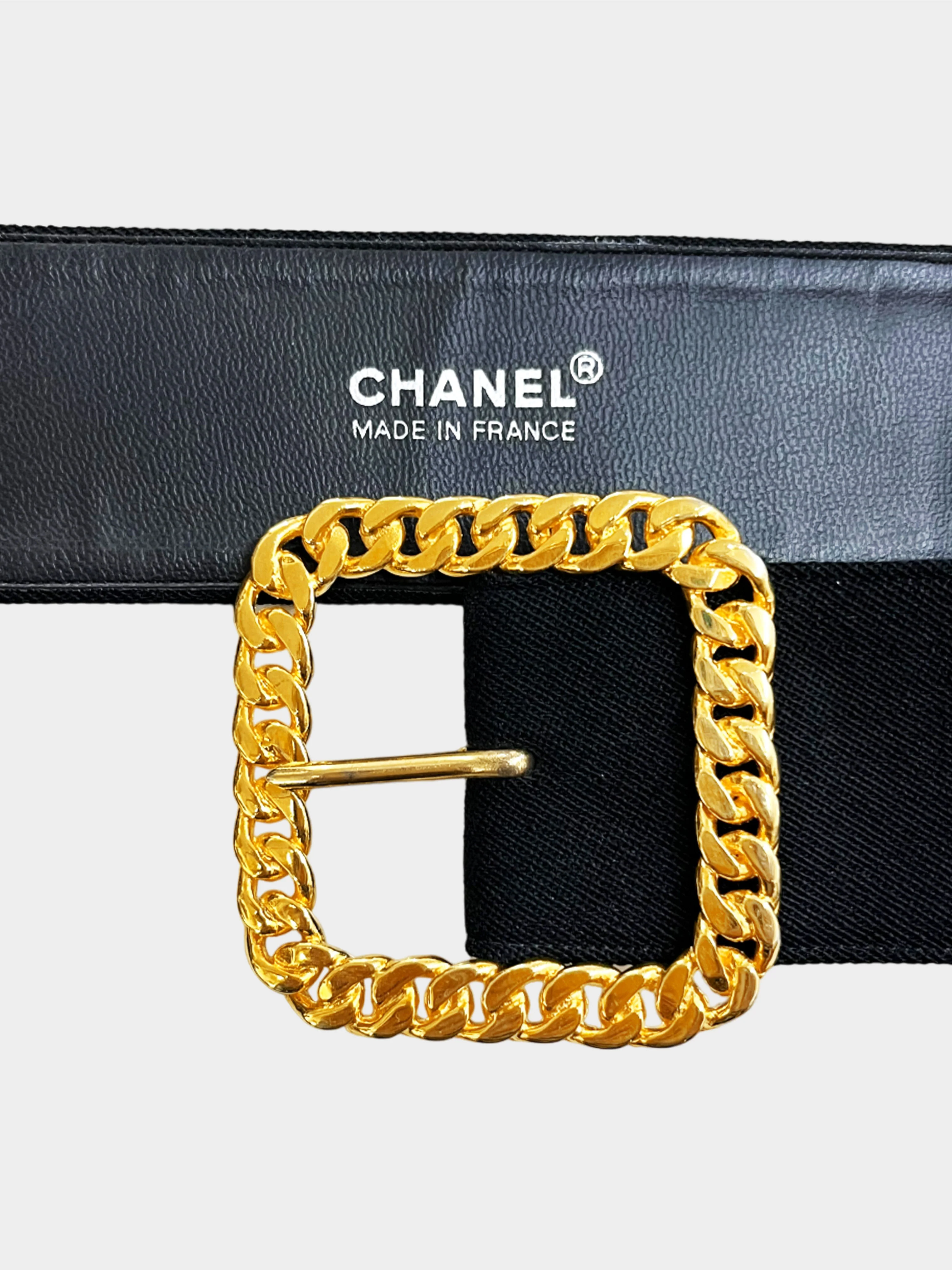 Chanel 1990s Black Wool Coat Dress with Belt - Image 4